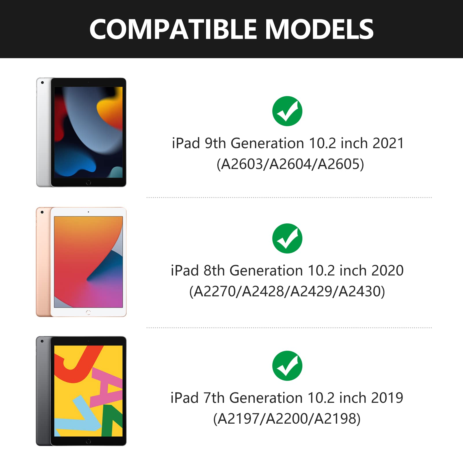 Amzcase For Ipad 9Th/8Th/7Th Generation Case With Keyboard And Pen Holder,Colorful Backlight,360Rotatable Slim Cover,10.2 Inch O