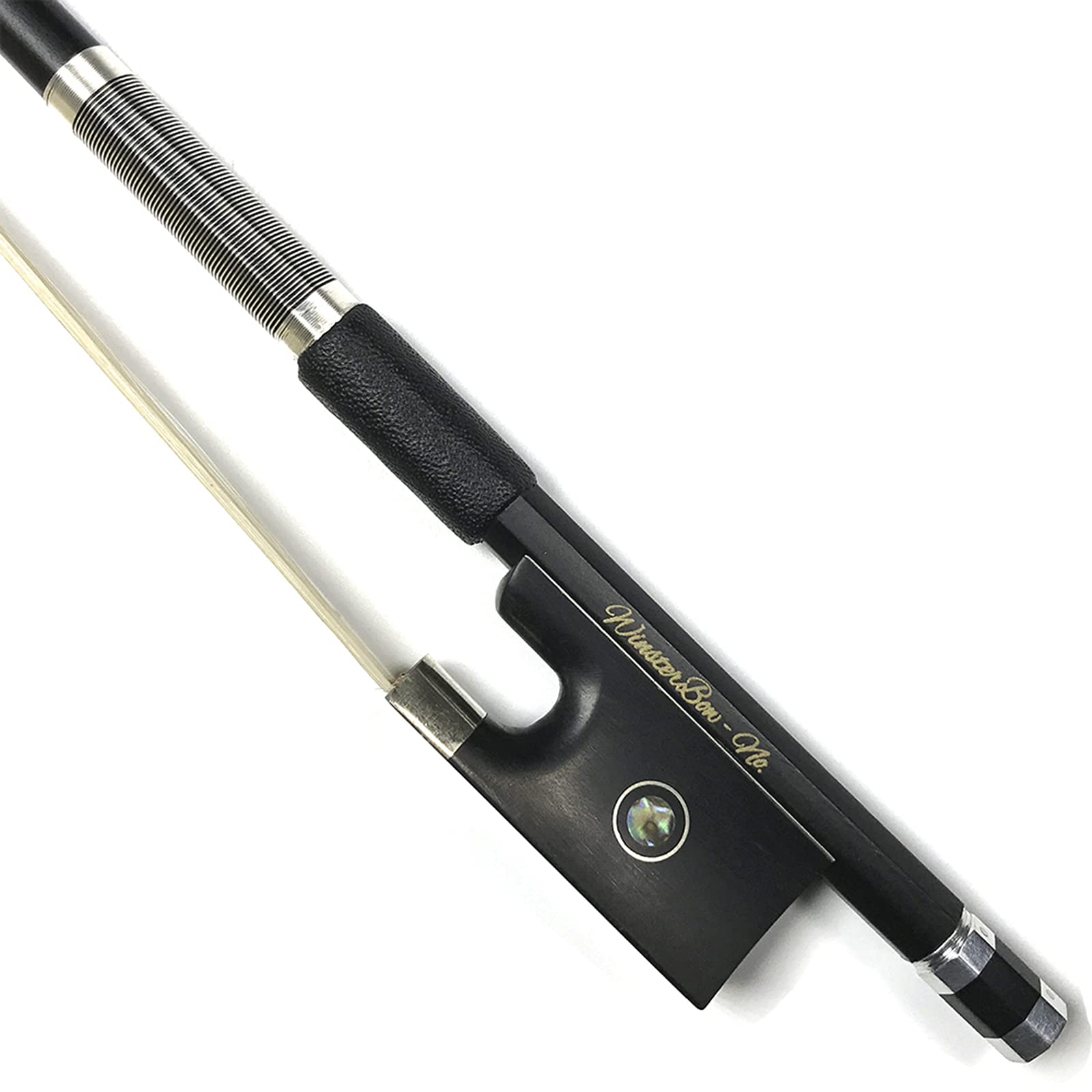 Winsterbow Carbon Fiber Violin Bow 1/8 Unbleached Black Horse Hair Art No.Vbn108 (1/8)