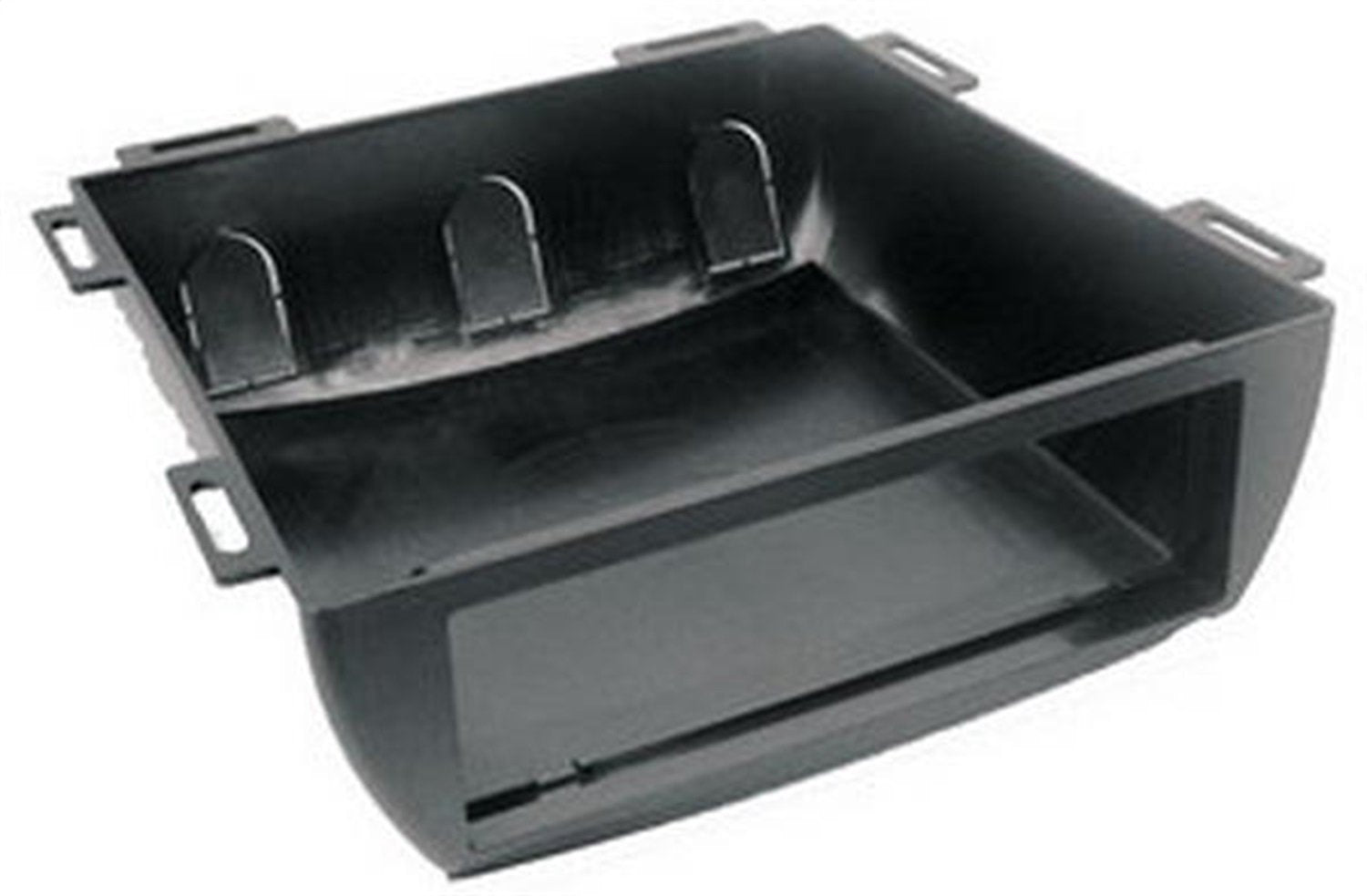 Scosche UDEB Universal Under Dash or Top Mount Single DIN Radio Installation Enclosure   Aftermarket Car Stereo Install Kit   Does Not Fit Double DIN Radios   See Images for Enclosure Dimensions