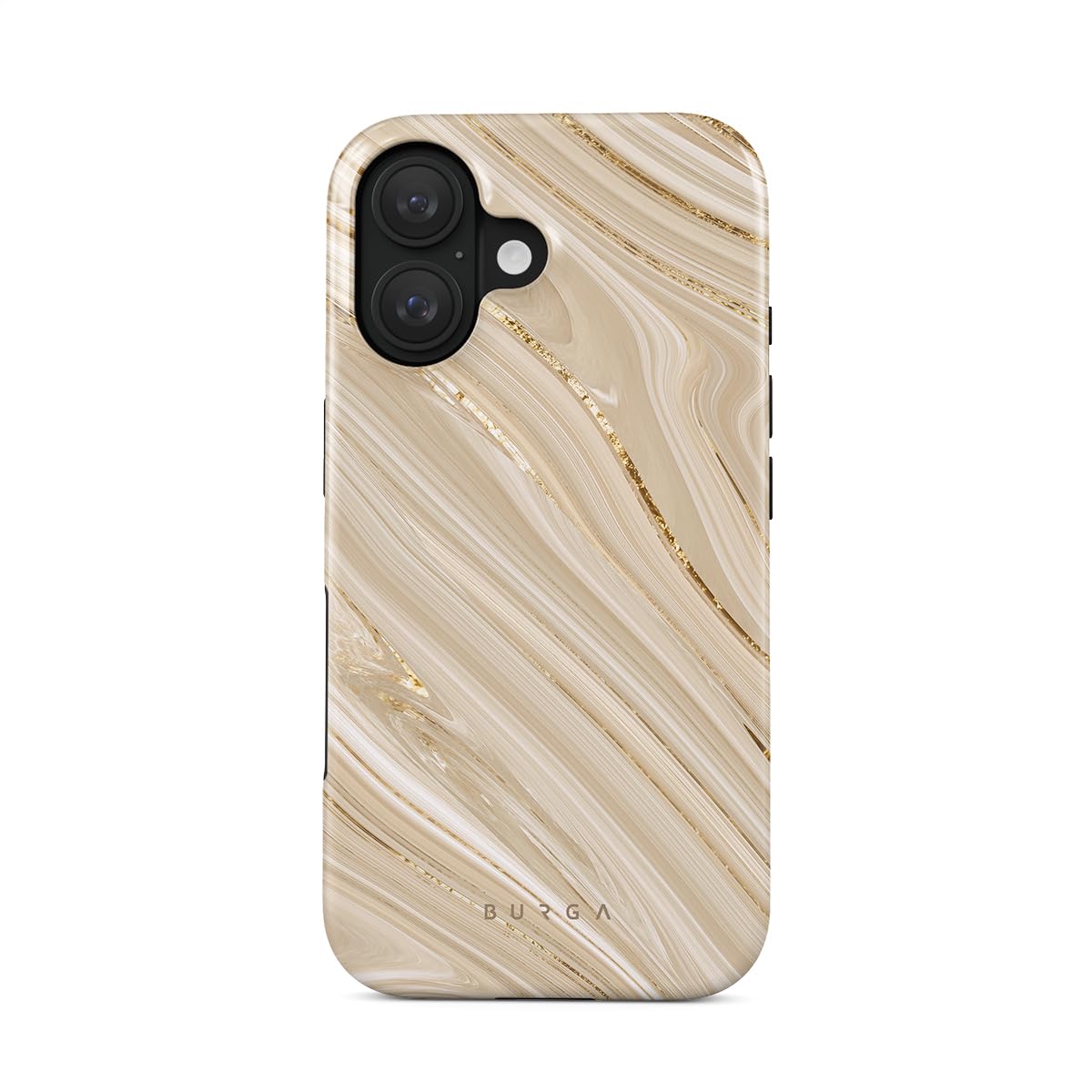 BURGA Unisex Phone Case for iPhone 16 Plus - Dual-Layer Hybrid Design with Shock-Absorbing TPU & Durable Exterior, Scratch-Resis