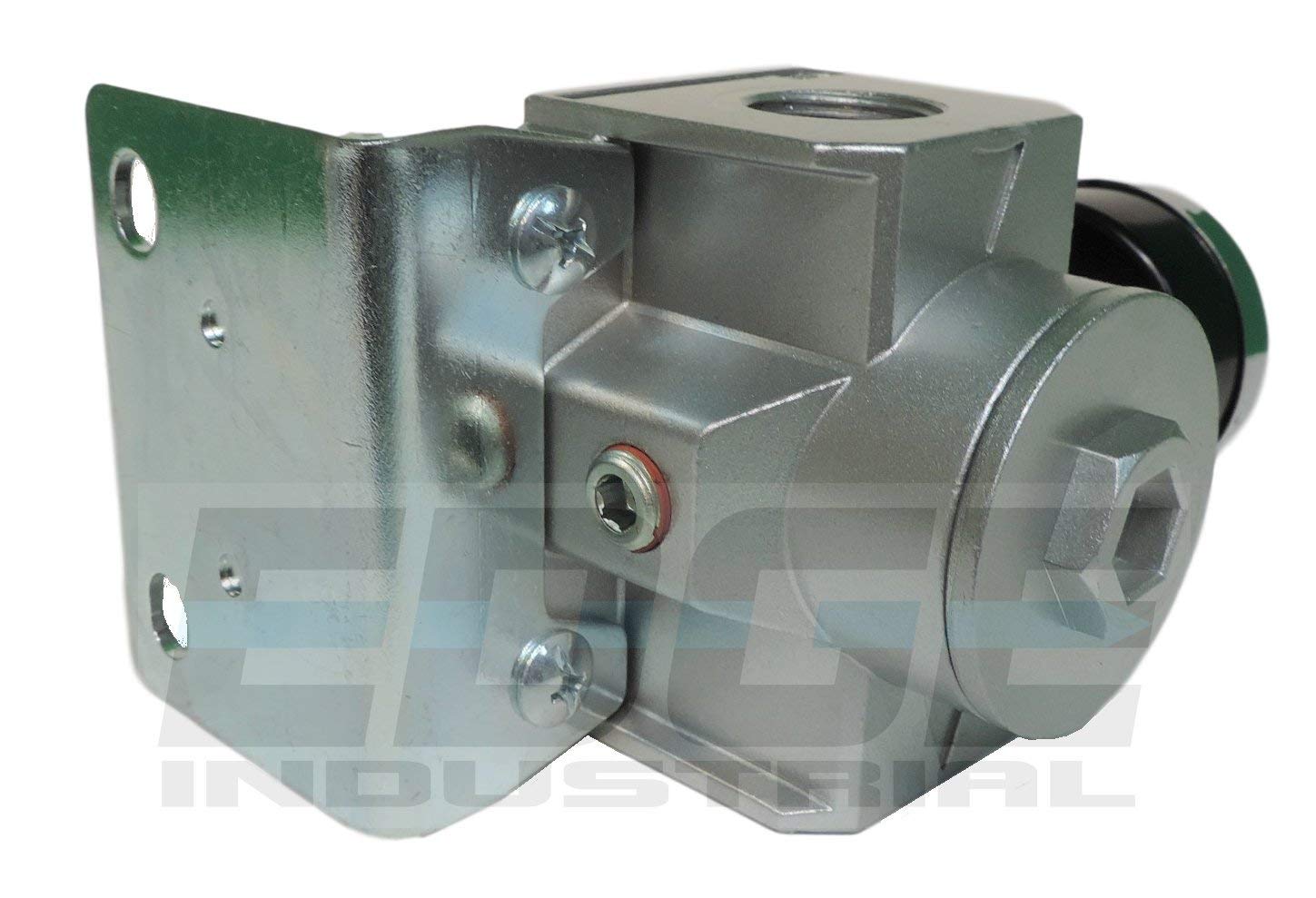 Heavy Duty In Line Compressed Air Pressure Regulator For Air Compressor, 7 To 215 Psi Adjustable, High Flow Rate, Wall Bracket A