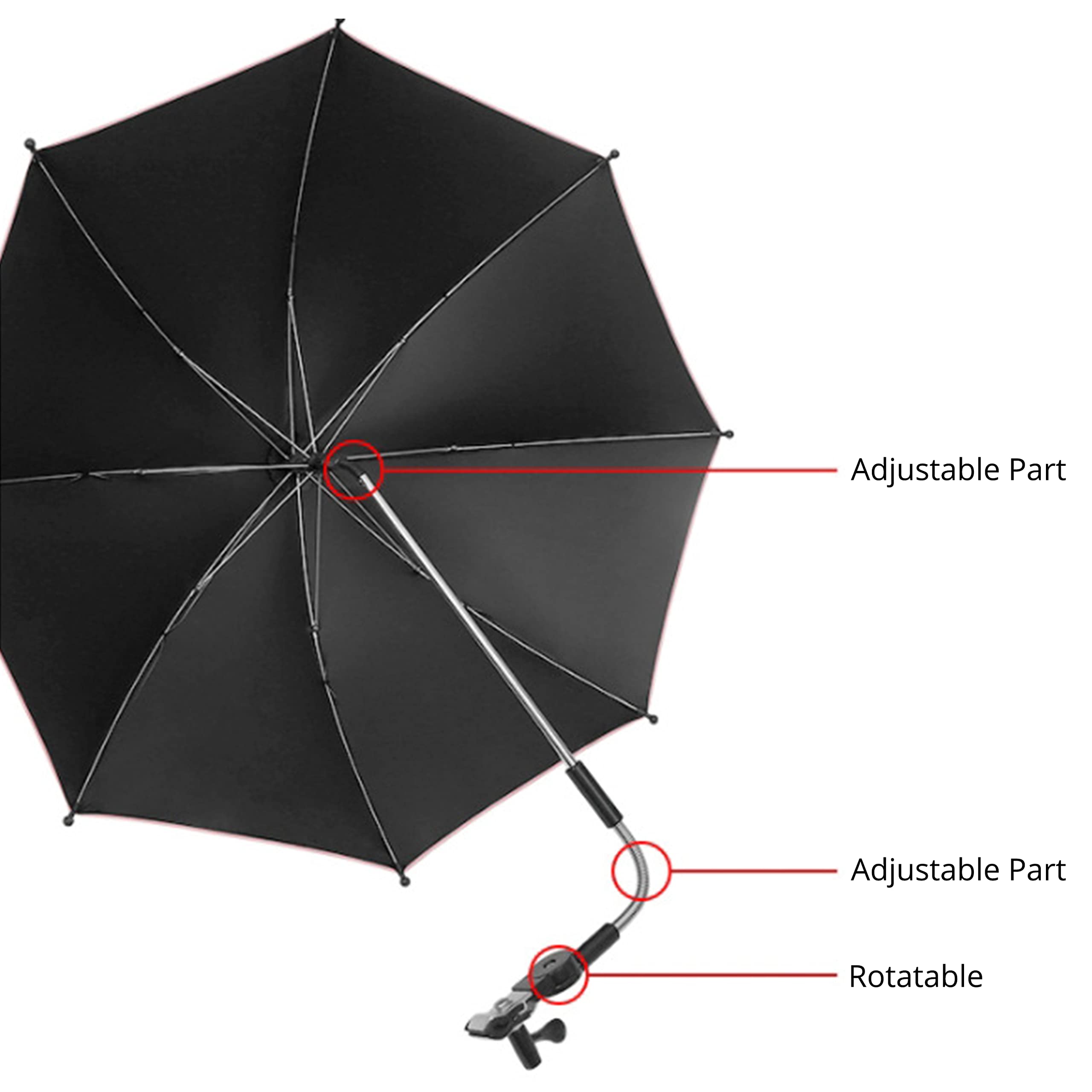 Tripod Umbrella, Blocks Rain/Sunlight For Outdoor Photographing/Filming Or Shading For Studio Photographing/Filming