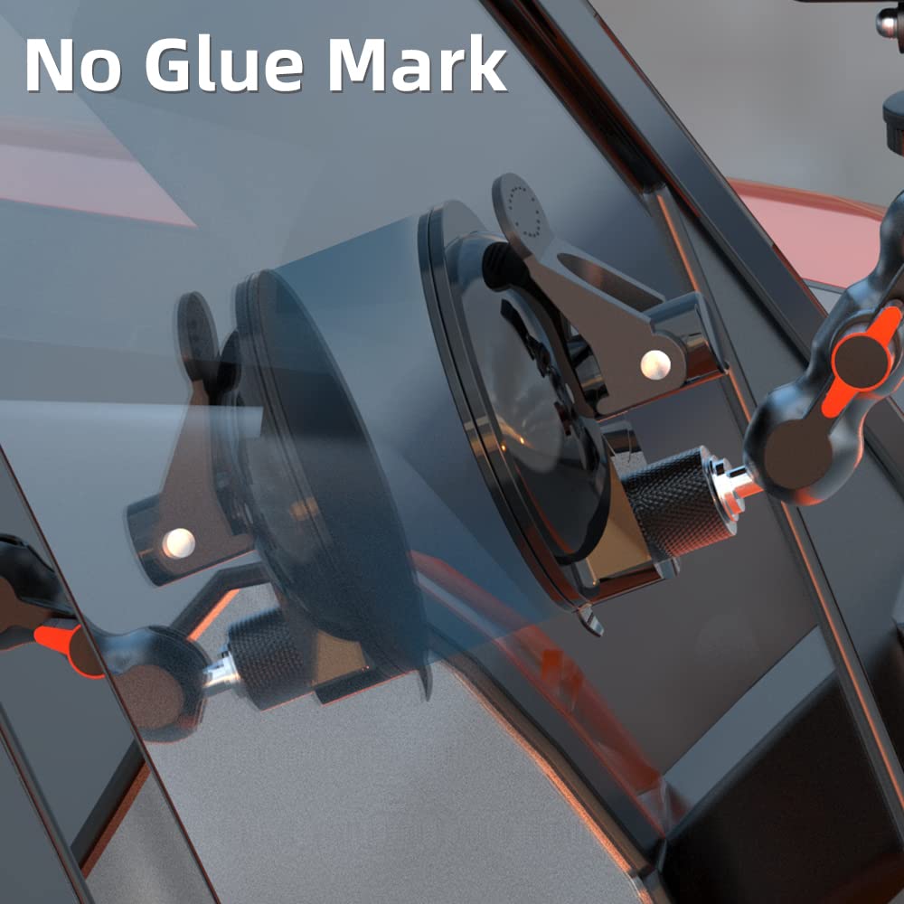 Skezn Strong Metal Suction Cup Mount Compatible With Gopro Hero 12/11/10 9/8 Black, Dji Action 4/3/2, Insta360 And Most Action Cameras (2.9 * 2.9 * 8.3In)