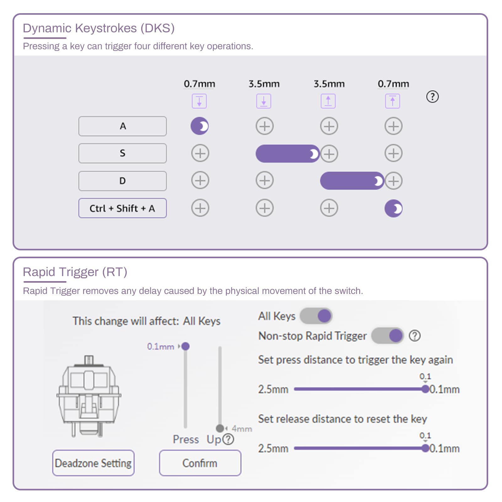 Akko Magnetic Switches Rapid Trigger Gaming Keyboard, Mod007B Pc Santorini Wired/Wireless 75% Mechanical Keyboard With Knob, Rgb