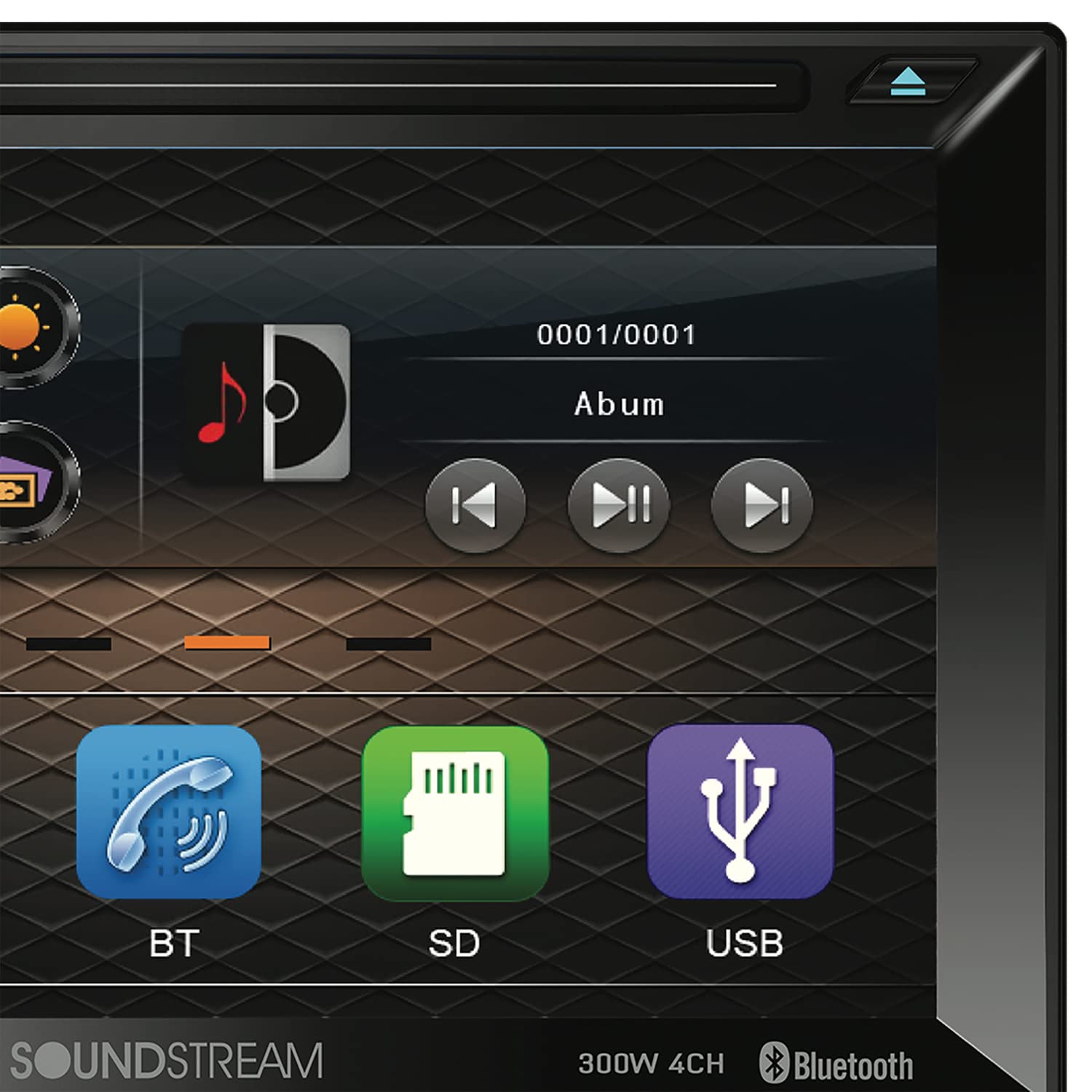 Soundstream Vr 620Hb Vr 620Hb 6.2 Inch Double Din Dvd Head Unit With Bluetooth And Android Mhl Phonelink