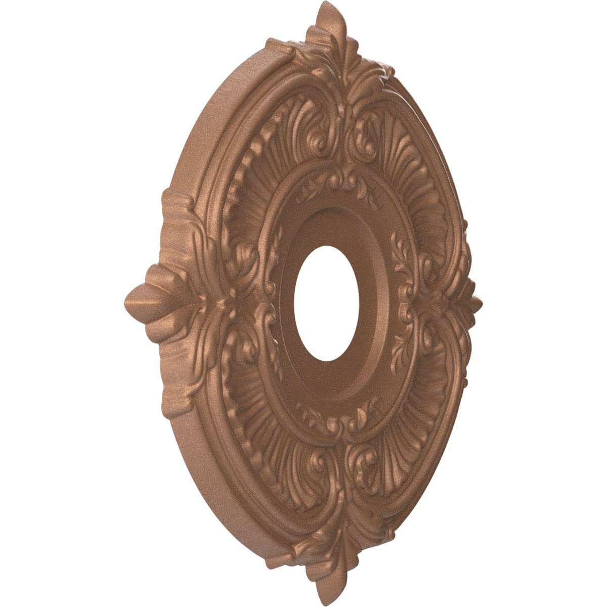 Ekena Millwork 16Od X 3 1/2Id X 1P Attica Thermoformed Pvc Ceiling Medallion (Fits Canopies Up To 5 5/8), Aged Copper