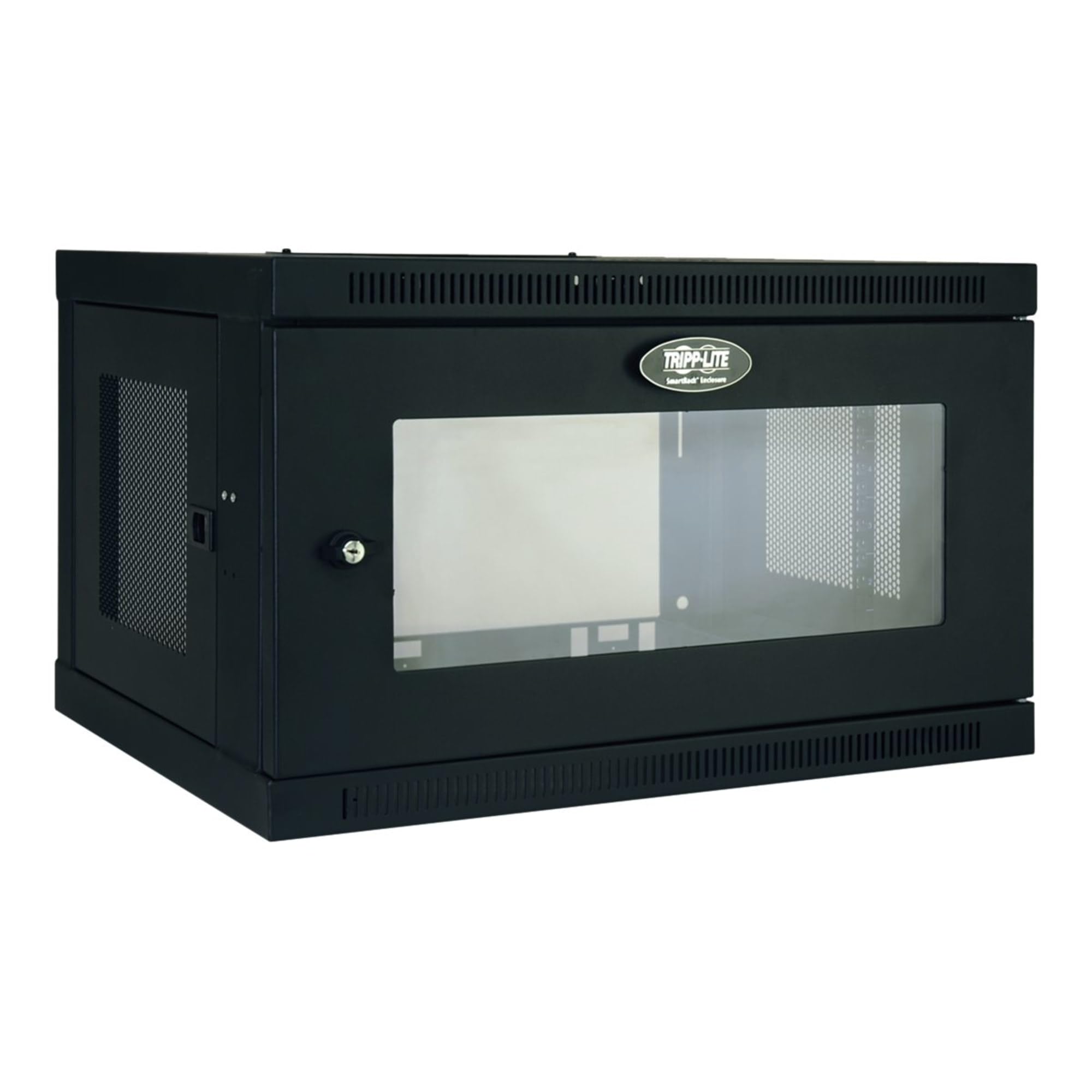 Tripp Lite - SRW6UG 6U Wall Mount Rack Enclosure Server Cabinet with Acrylic Glass Window, 16.5 Deep, Switch-Depth (SRW6UG) Blac