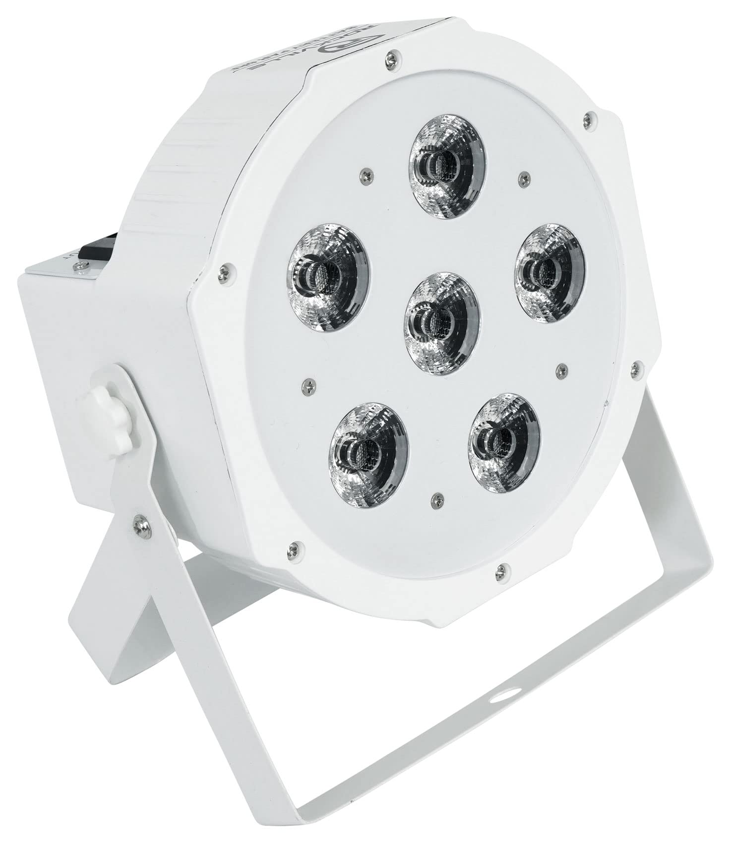 Rockville Battery Par 6Rf White Rgbwa+Uv Wireless Dmx Led Wash Light, 6 Leds (6W Each), Rechargeable & Replaceable Battery, Rf R