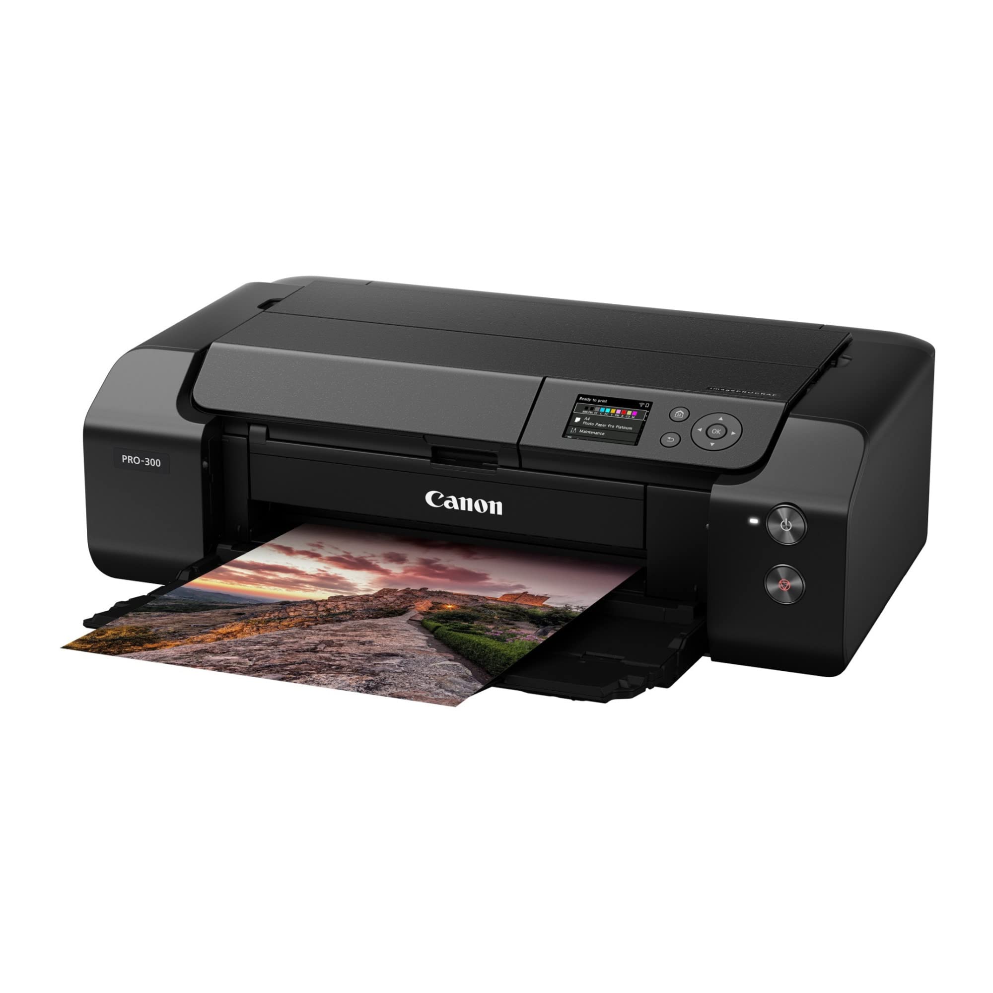Canon Imageprograf Pro-300 Wireless Color Wide-Format Printer, Prints Up To 13X 19, 3.0 Lcd Screen With Profession Print & Layou