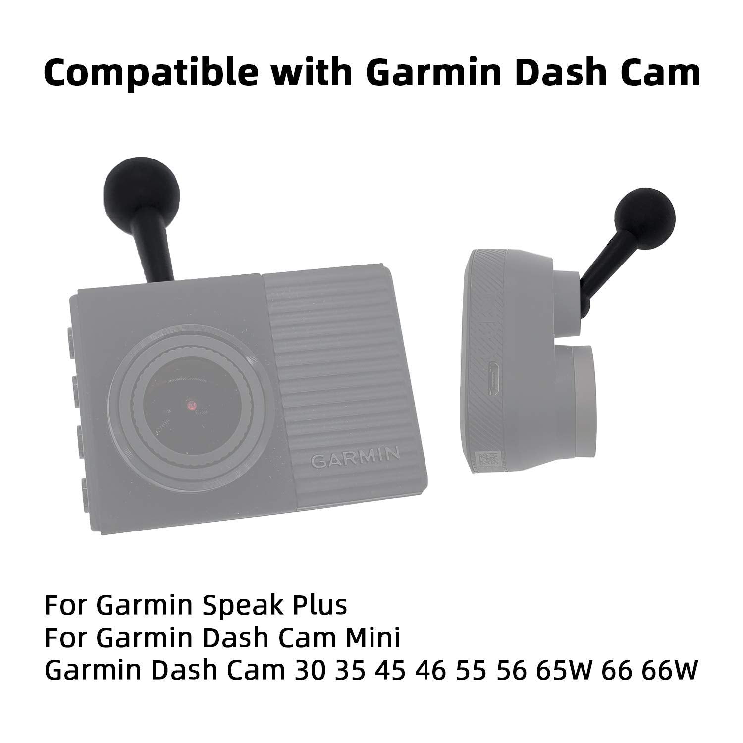 Isaddle For Garmin Dash Cam Holder - Suction Mount Holder For Garmin Speak Plus Dash Cam Mini 30 35 45 46 55 56 65W 66 66W Nuvi