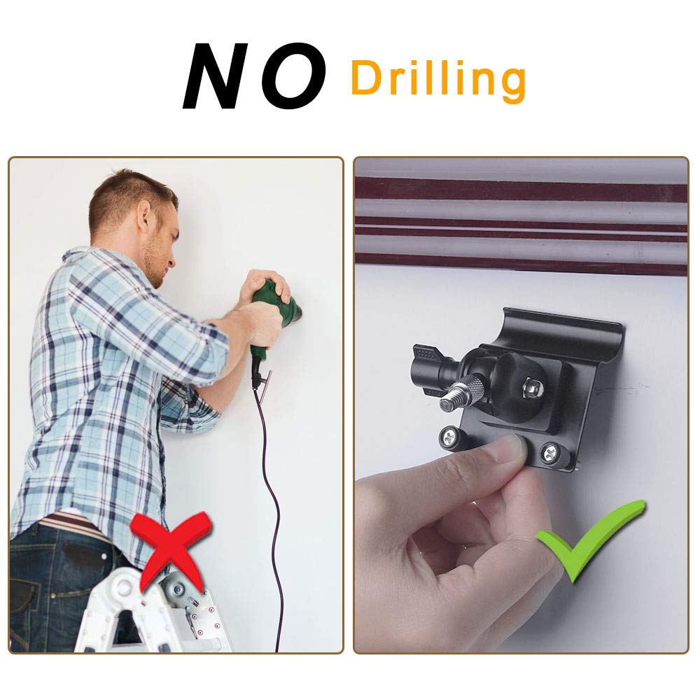 Holaca Vinyl Siding Hooks Mount For Ring Solar Panel,Siding Hanger Clips For Mounting Ring Security System, Weatherproof Stainle