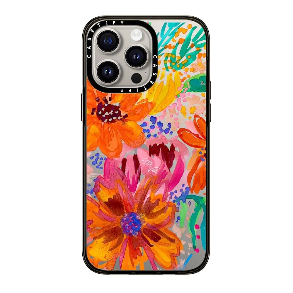 Casetify Compact Iphone 15 Pro Max Case [2X Military Grade Drop Tested / 4Ft Drop Protection]   Paint Prints   Ettavee Watercolo