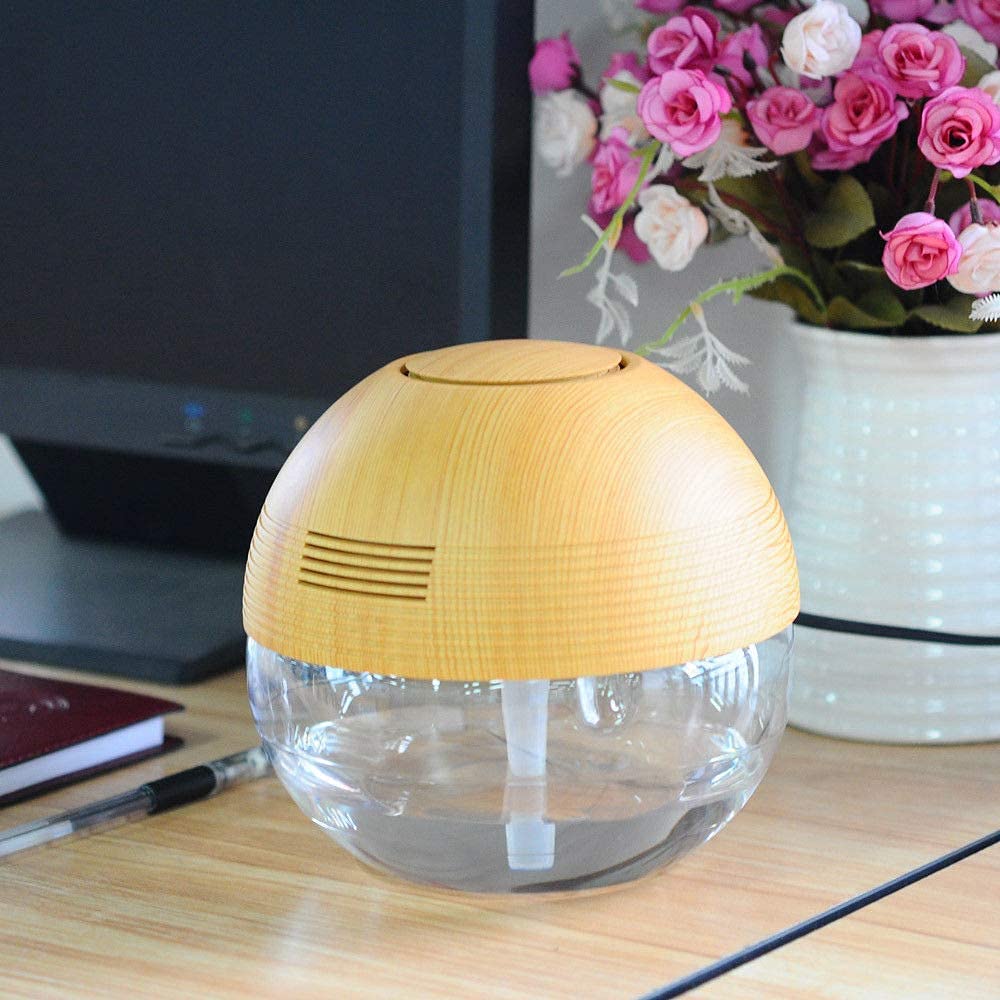 Water Based Air Revitalizer Purifier Odor Remover Humidifier Aromatherapy Air Cleaner (Silver)