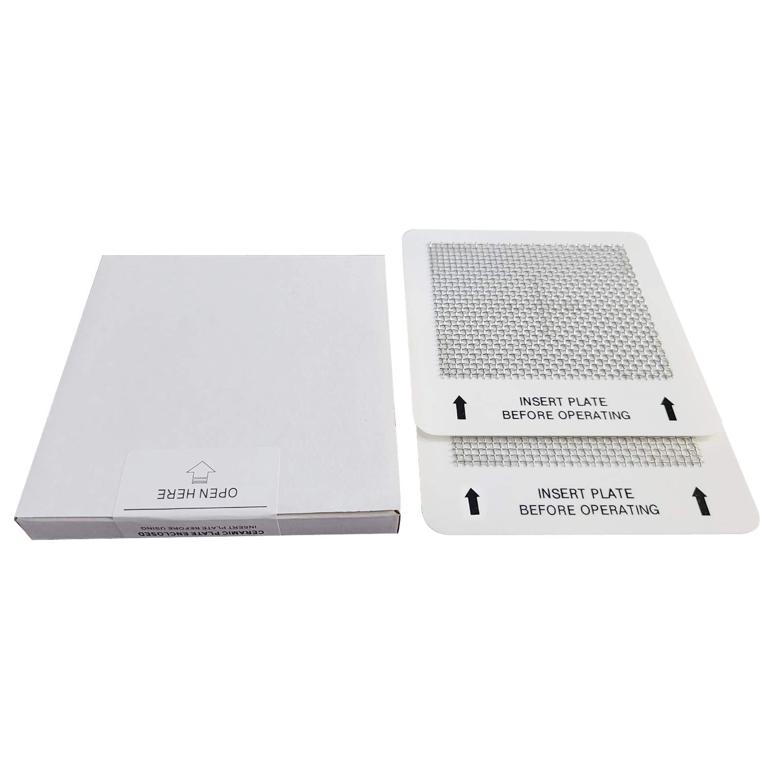 Lufutatech Universal Ceramic Ozone Plates For Generic Ozone Generators Washable Purification Air Purifier, 4.5'' X 4.5'' Inches