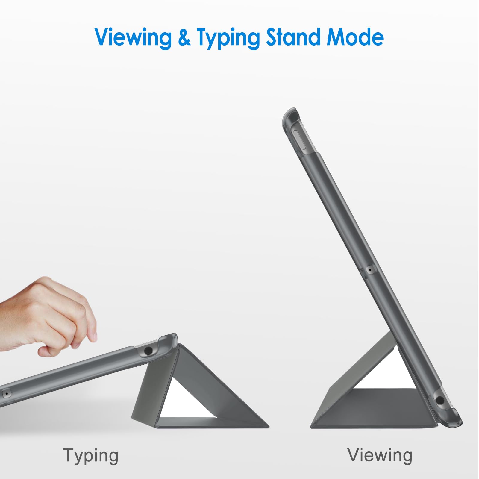 Jetech Case For Ipad (9.7-Inch, 2018/2017 Model, 6Th/5Th Generation), Smart Cover Auto Wake/Sleep (Space Gray)