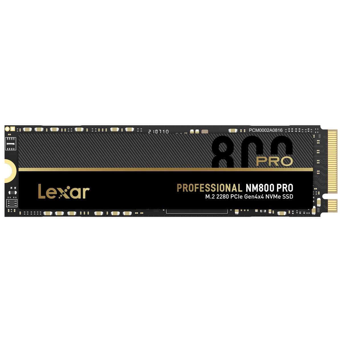 Lexar 1Tb Professional Nm800 Pro Ssd Pcie Gen4 Nvme M.2 2280 Internal Solid State Drive, Up To 7500/6300 Mb/S Read/Write, For Ps
