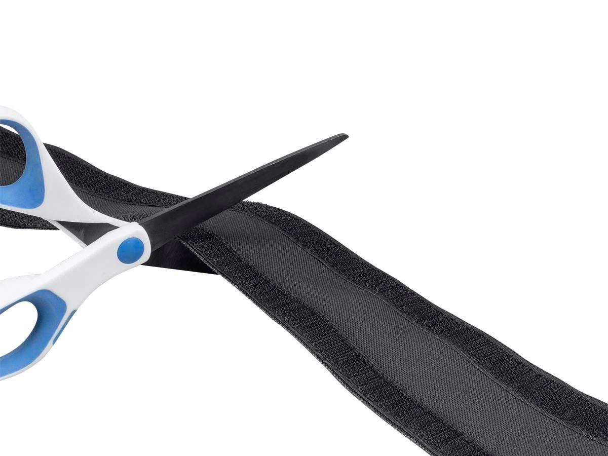 Monoprice Floor Wrap With Hook & Loop Fastener 76Mm Diameter 20 Feet Long Black