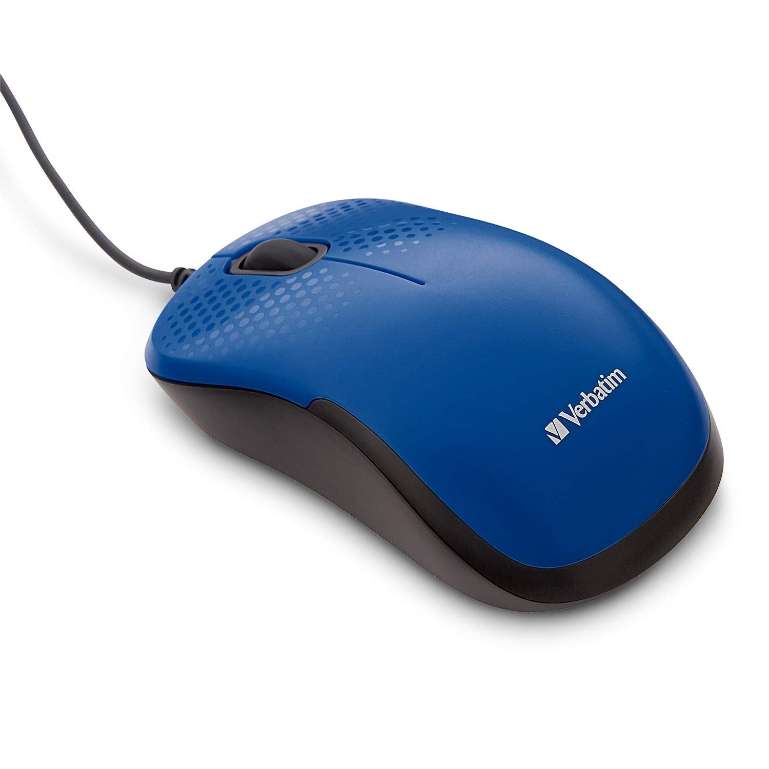 Verbatim Silent Corded Optical Mouse   Blue