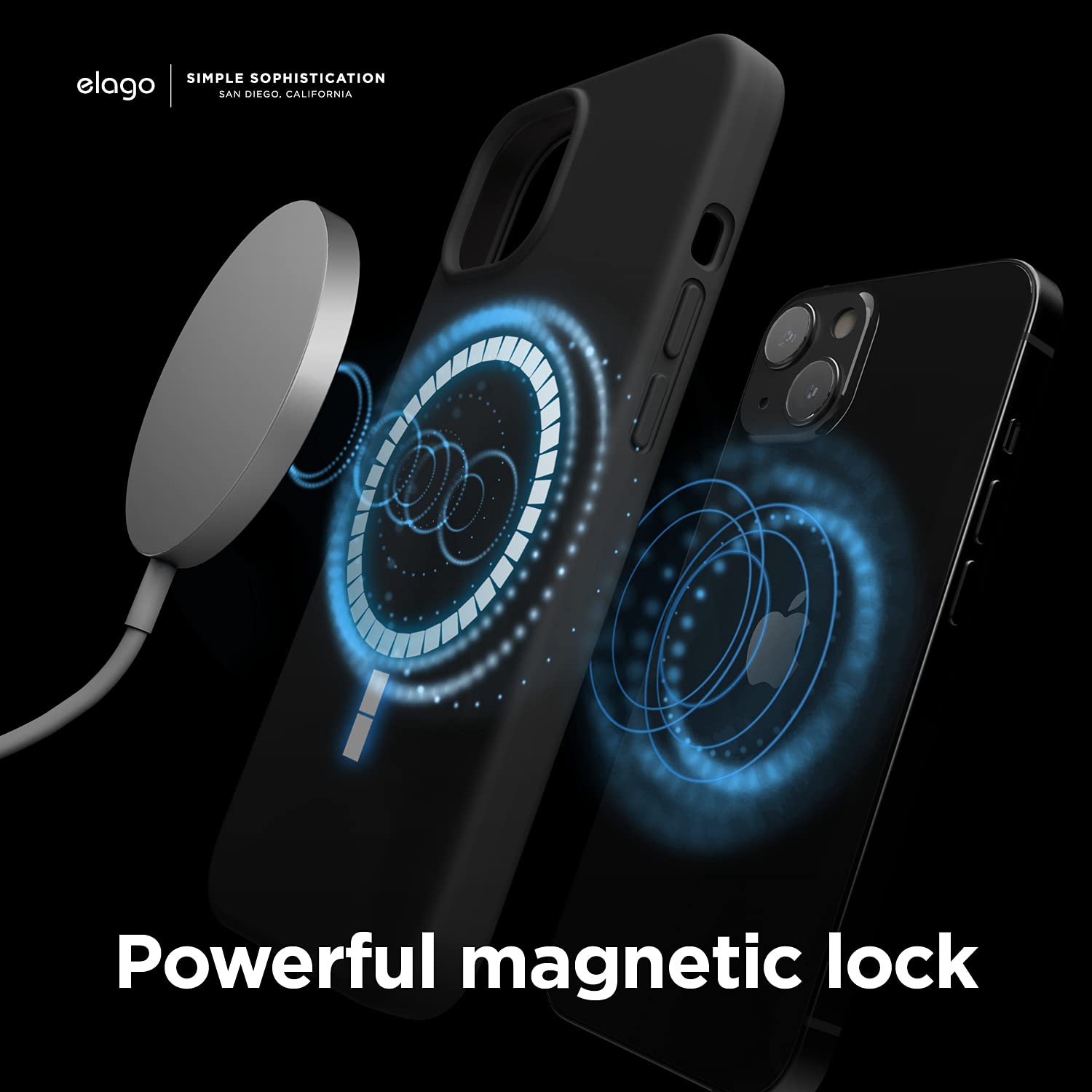 Elago Magnetic Case Compatible With Magsafe And Iphone 13 6.1 Inch - Built-In Magnets, Liquid Silicone, Protective Cover, Compat