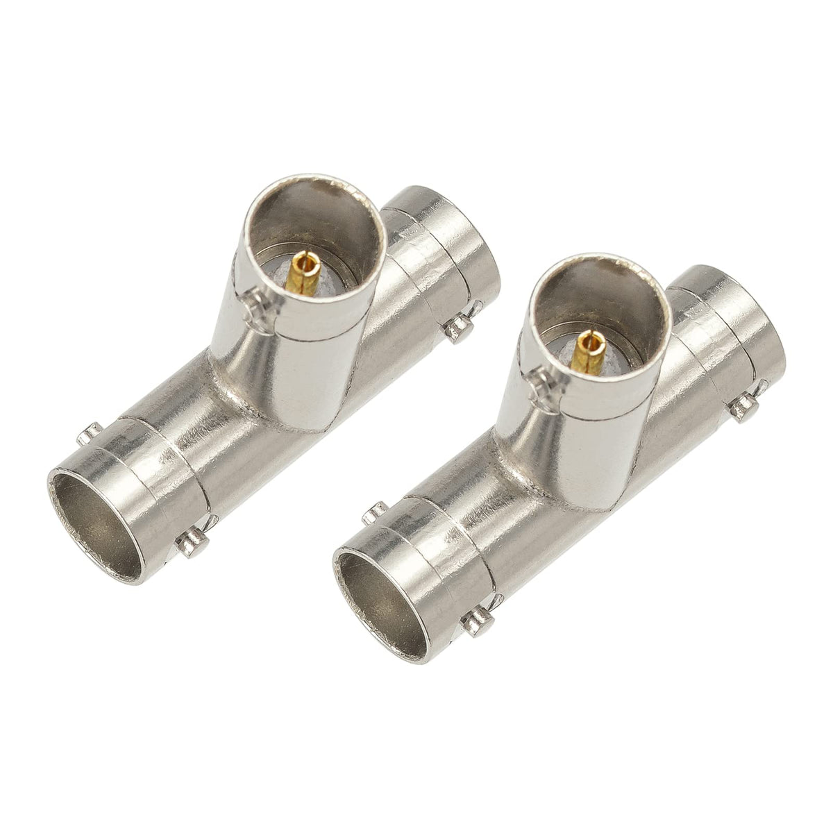 Superbat BNC Splitter Adapter 75 Ohm BNC Female to Dual Female Splitter 1 in 2 Out for SDI HD-SDI Scope CCTV Security System Monitor Connector etc. 2pcs