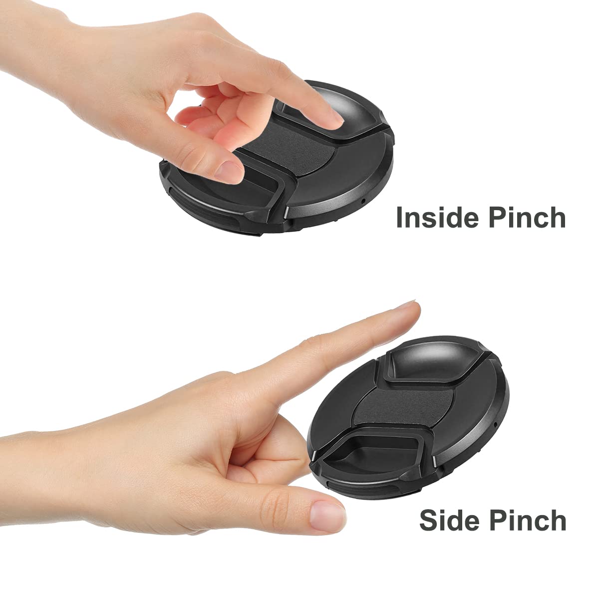 Sioti 86Mm Lens Cap, 2 Packs + 1 Piece Cleaning Wiper, Model:Lc 86, Compatiable With Camera Lens & Lens Filter & Filter Adapter