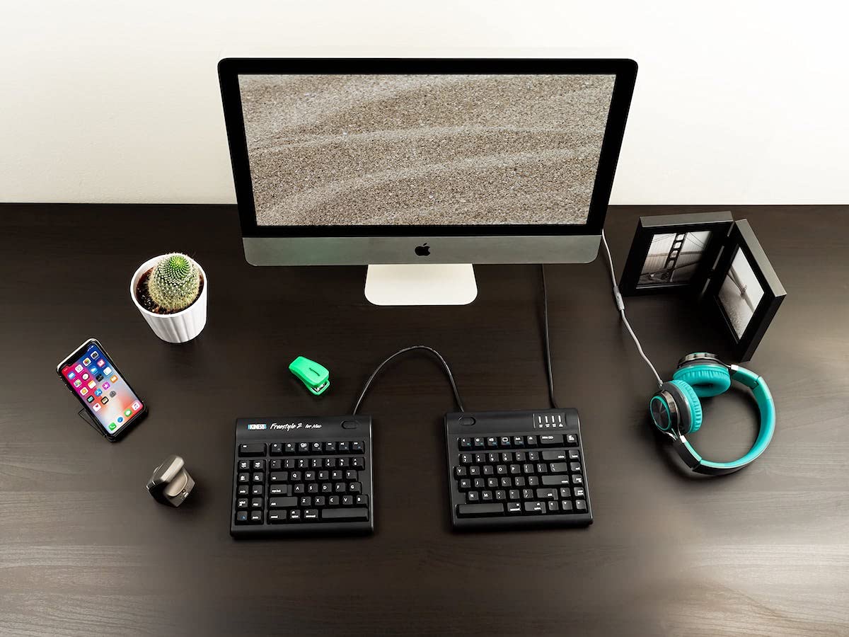 Kinesis Freestyle2 Usb Keyboard For Mac (9 Standard Separation), Black