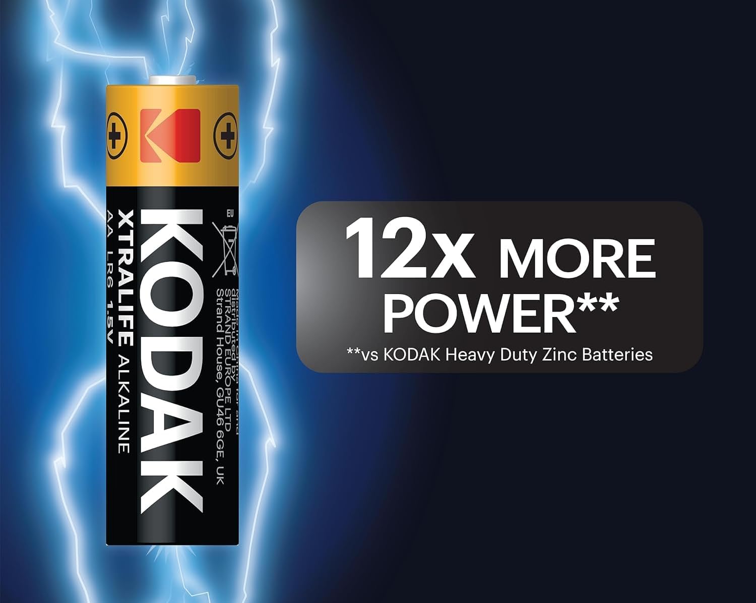 Kodak Aa Batteries - Alkaline Batteries, 1.5V Mignon Lr06 Mn1500 Am3 Battery Pack (60 Count) (Qty 60.)