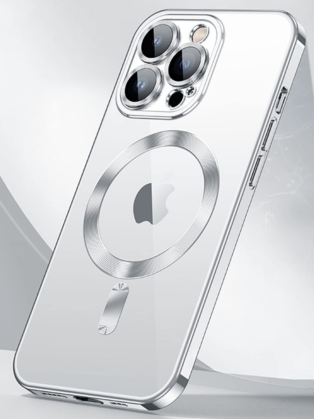 Trodino Crystal Clear Magnetic Design For Iphone 14 Case [Camera Lens Protector & Compatible With Magsafe] For Men & Women, Slim