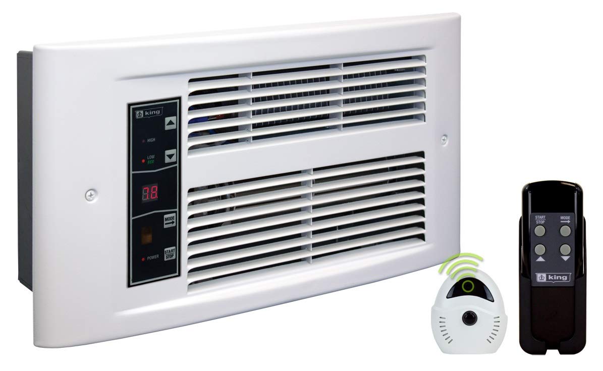 King Px2417 Eco Wd R Px Eco2S 2 Stage Electric Wall Heater, 1750W / 240V, White Dove