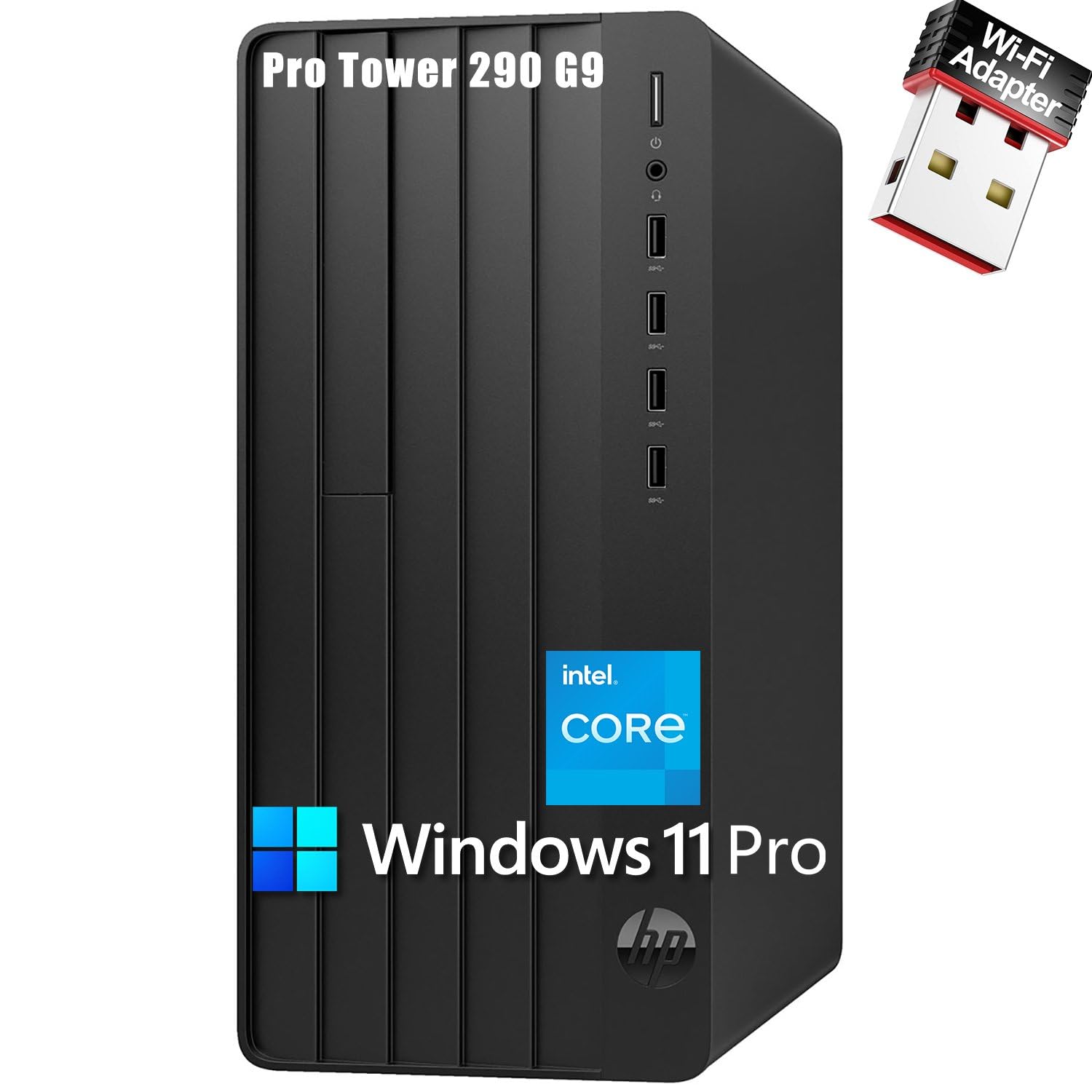 Hp Pro Tower 290 G9 Business Desktop Computer Pc, 13Th Gen Intel 4-Core Processor (Beat I5-12400), 16Gb Ddr4 Ram, 512Gb Pcie Ssd