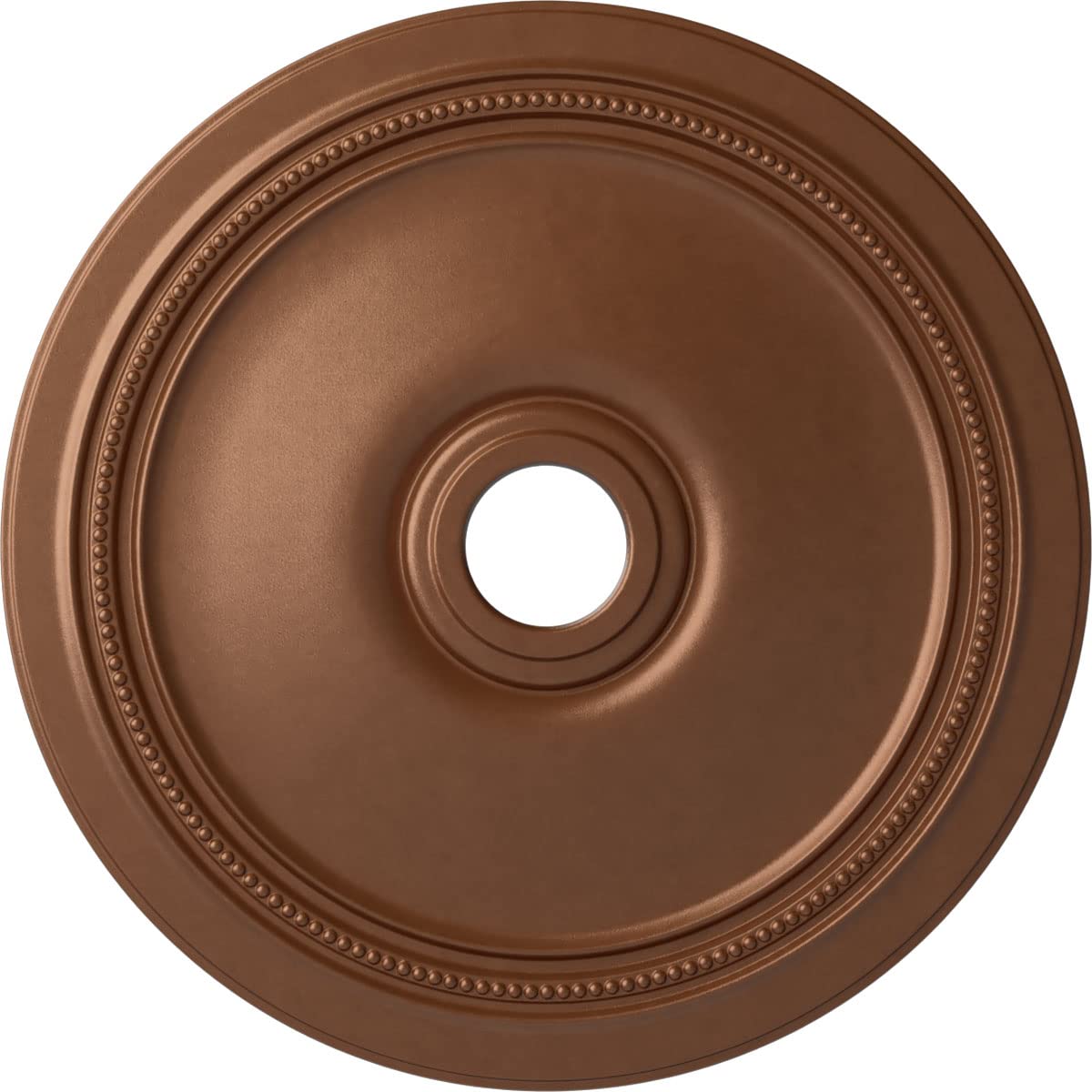 Ekena Millwork CM24DIPOS Diane Ceiling Medallion, 24OD x 3 5/8ID x 1 1/4P (Fits Canopies up to 6 1/4), Hand-Painted Polished Cop