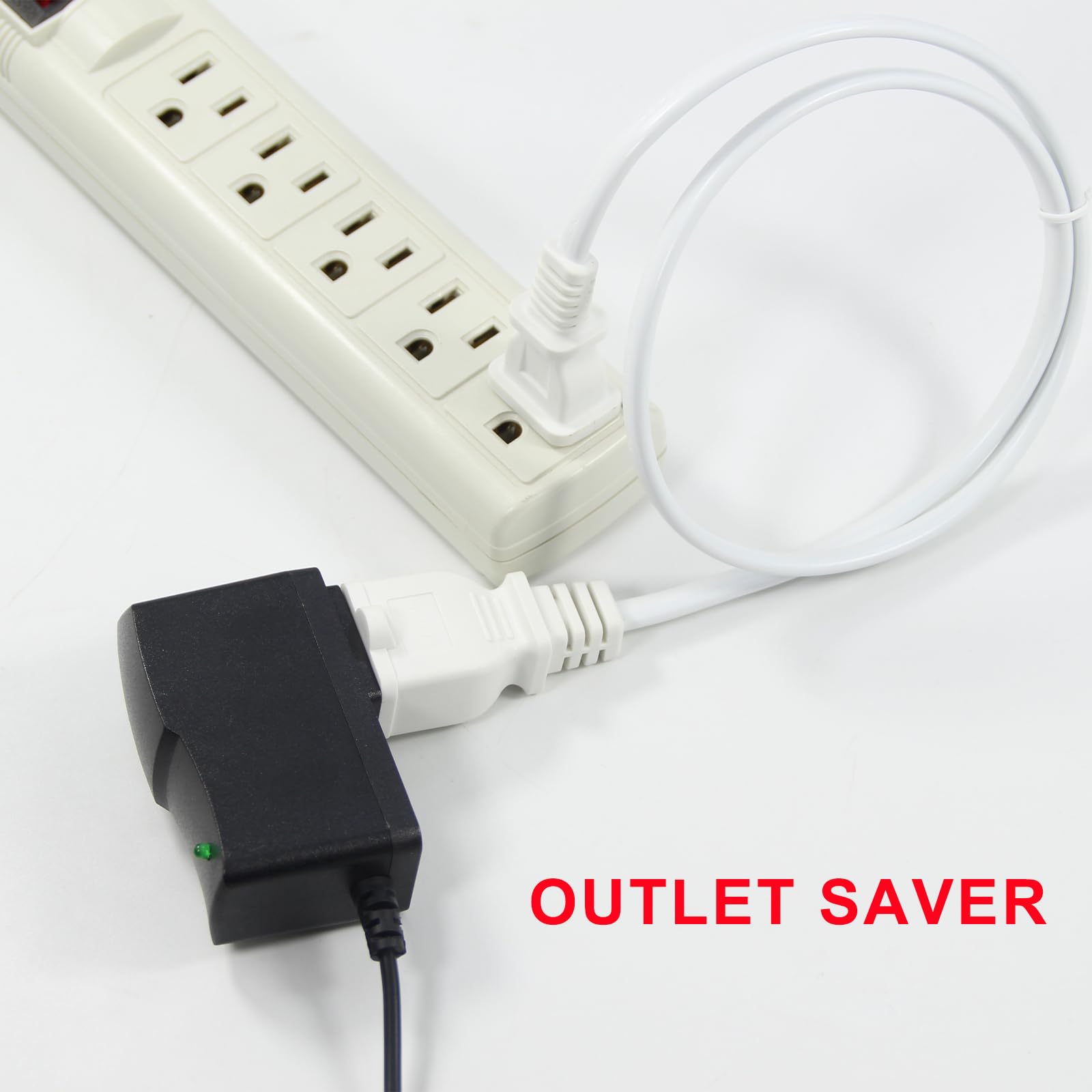 6Ft Polarized 2Prong Extension Cord   White Replacement Us Ac Two Prong Male To Female Short Low Profile Flat Appliance Extensio