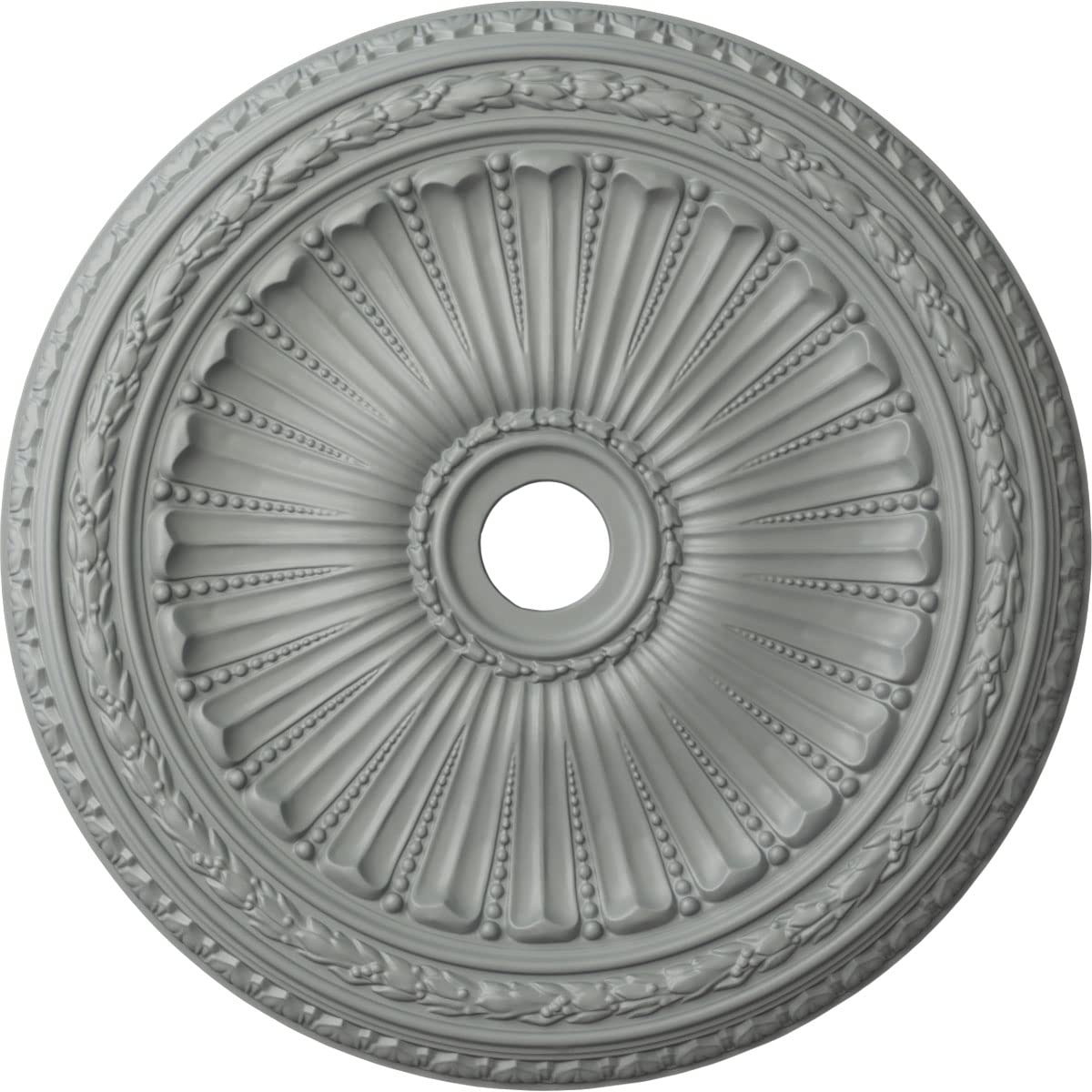 Ekena Millwork Cm35Vi Viceroy Ceiling Medallion, 35 1/8''Od X 4 7/8''Id X 2 1/2''P, Factory Primed