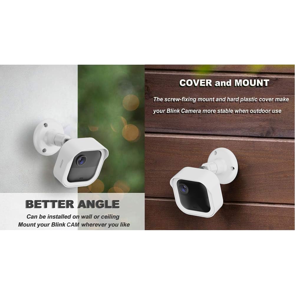 All New Blink Outdoor Camera Wall Mount, 360� Adjustable Mount And Weather Proof Protective Housing With Blink Sync Module Outlet Mount For Blink Outdoor (4Th & 3Rd Gen) Camera System (White, 5 Pack)