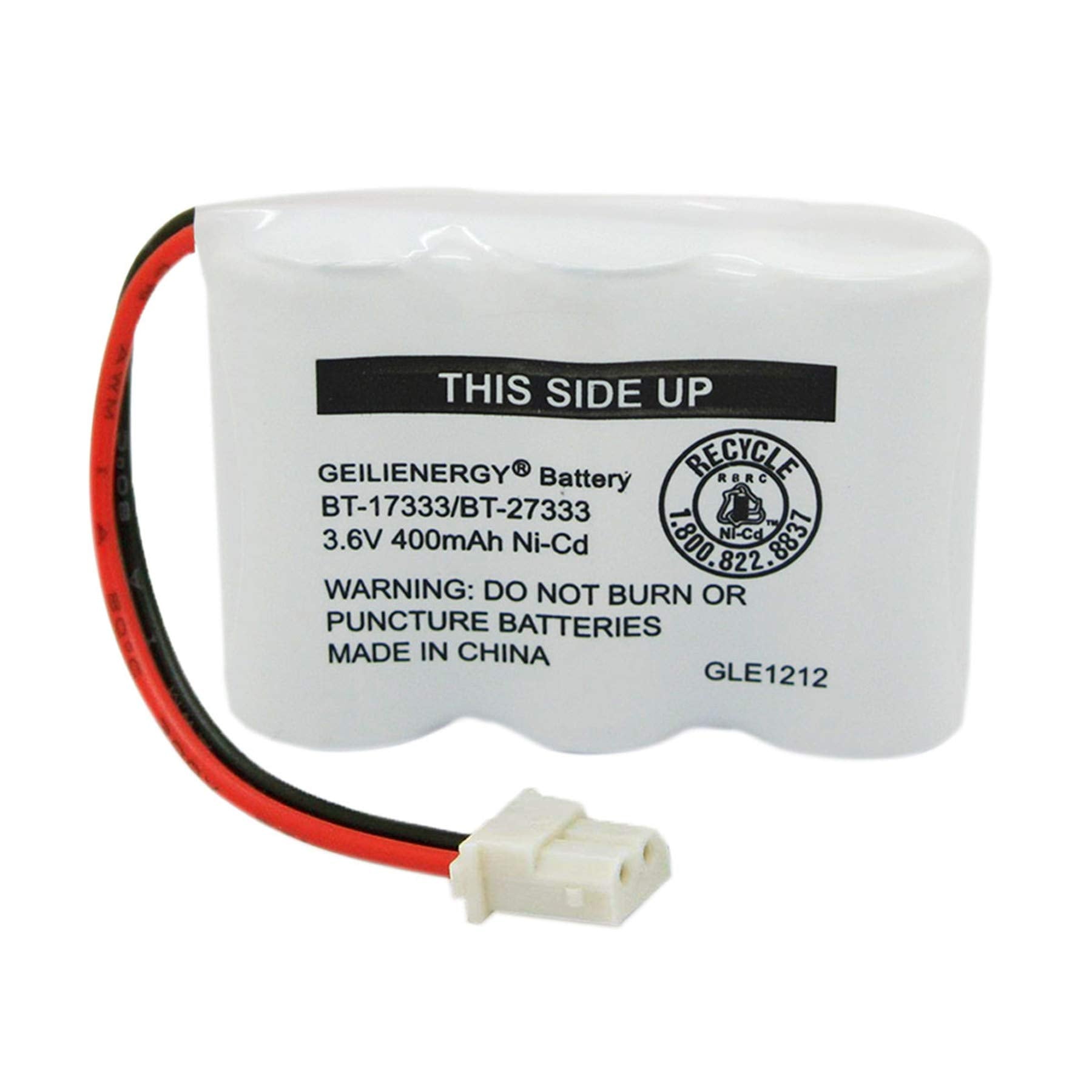 Geilienergy Bt 17333 Bt 27333 Handset Telephone Rechargeable Battery 2/3Aa 3.6V Ni Cd Cordless Phone Battery Compatible With Vtech Bt17333 Bt27333 Bt 17233 Bt17233 Bt 163345 Cs5121 (Pack Of 1)