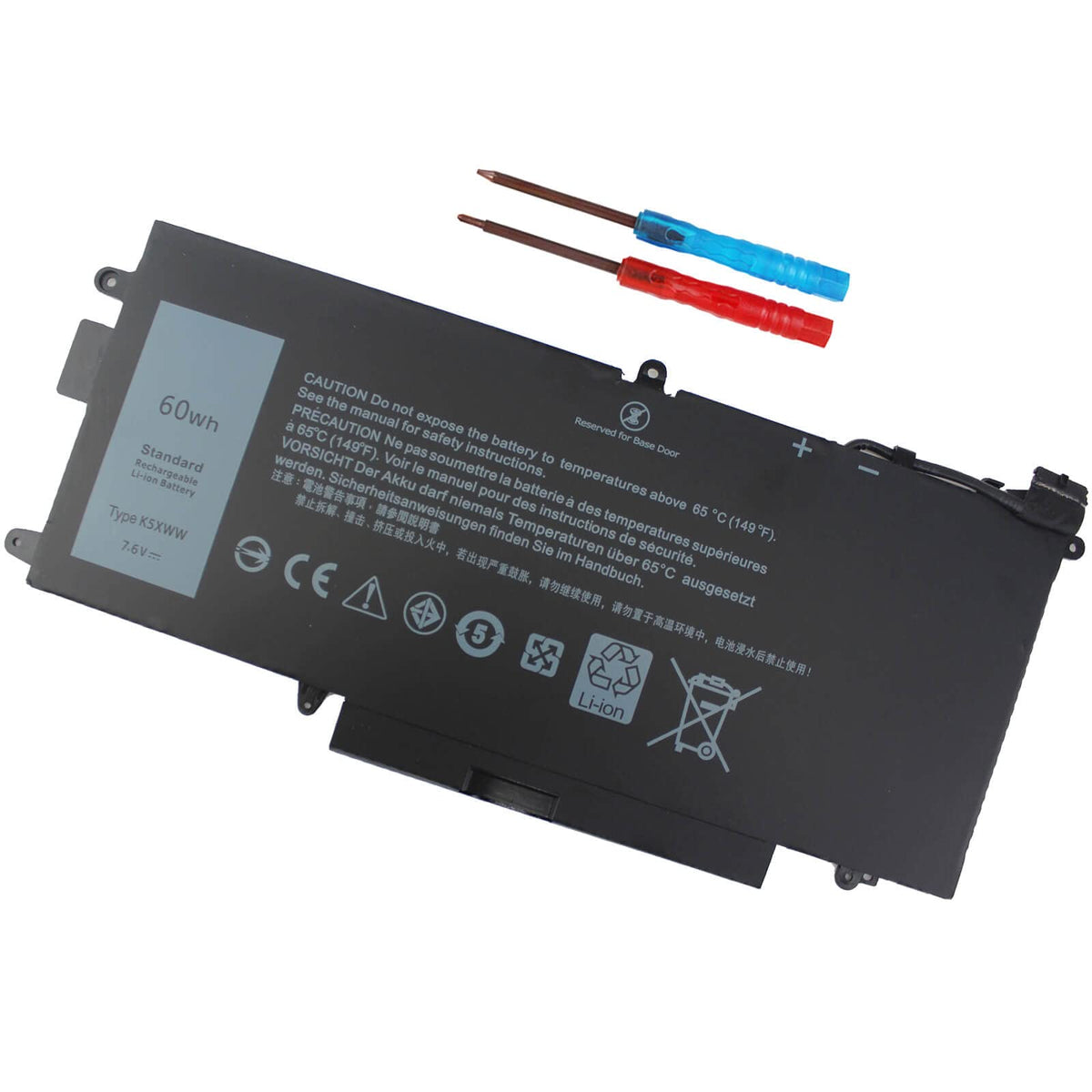 Dmkaollk K5Xww Laptop Battery For Dell Latitude 5289 7389 7390 2 In 1 Series Latitude 12 5000 E5289 L3180 Series P29S001 P29S002