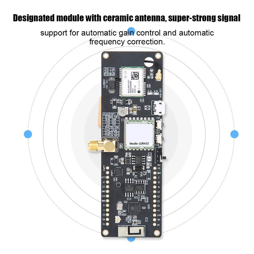 Erp32 Module Board, For T Beam Esp32 Lora 433Mhz Rev1 Gps Module Board With Battery Base