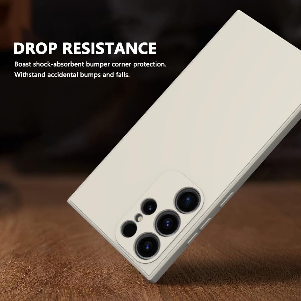 Wogroo For Samsung Galaxy S24 Ultra Case White, Scratch Resistant With Soft Touch, Slim Thin Phone Cover For Samsung Galaxy S24