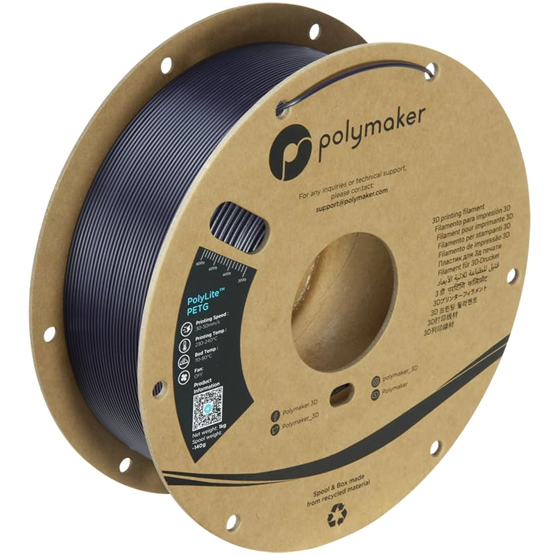 Polymaker Petg Filament 1.75Mm, 1Kg Strong Petg 3D Printer Filament Dark Purple   Polylite Petg 3D Printing Filament 1.75Mm, Dim