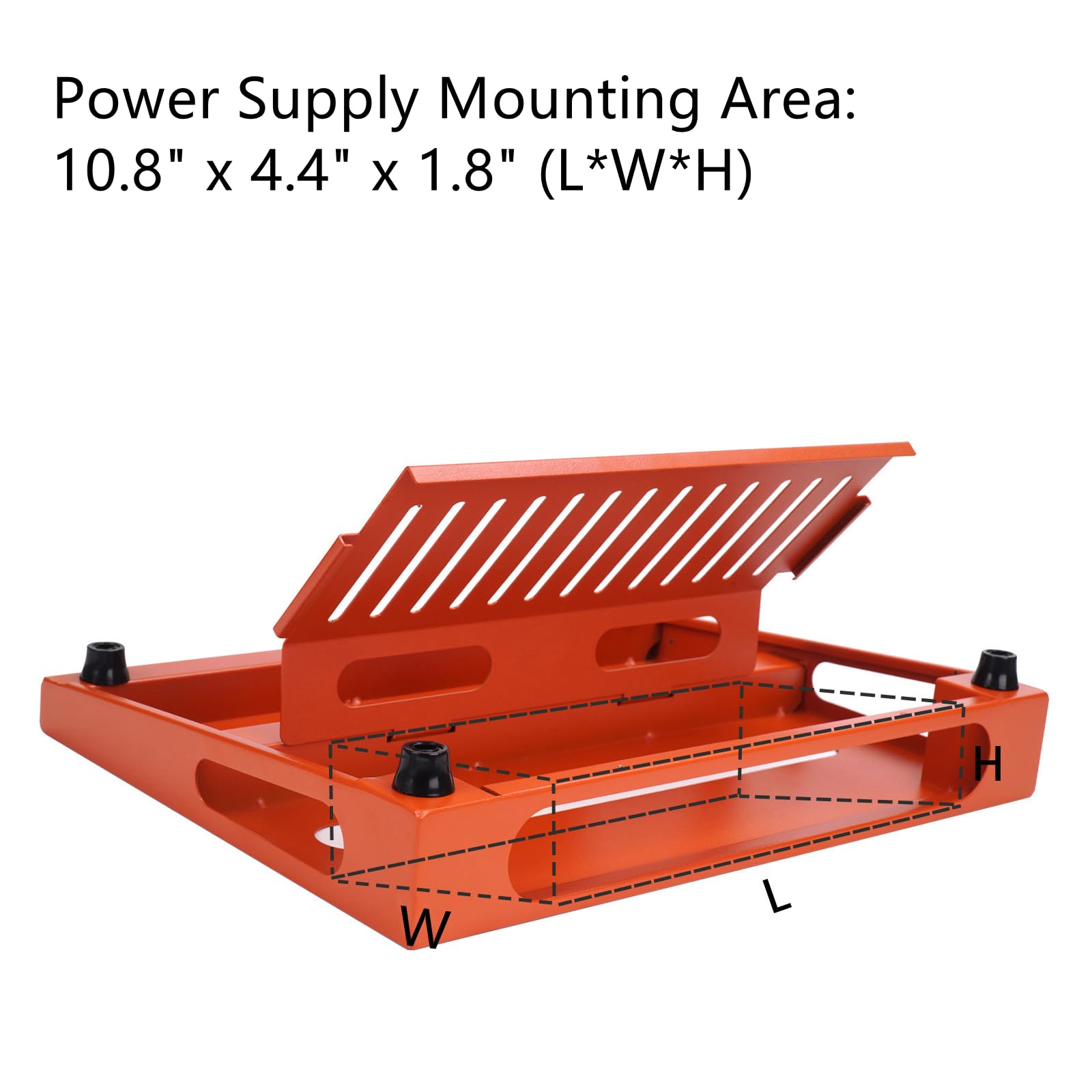 Gokko Guitar Pedal Board 13.8    X 11    With Carrying Bag, Built-In Power Supply Mounting Plate (Vibrant Orange)