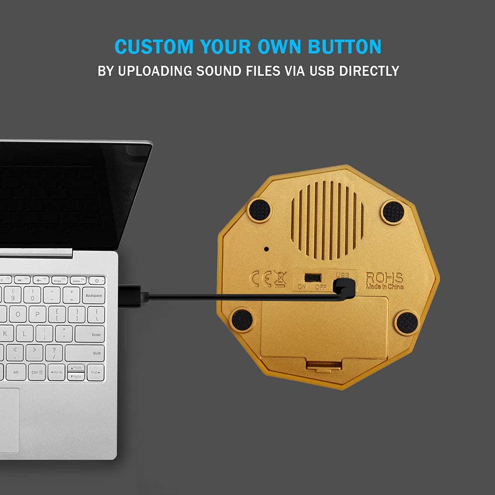 Ribosy Usb Sound Button   Make Your Own Button By Uploading Audio Files   Support 100+ Recordings   Top Recordable Quality Playb