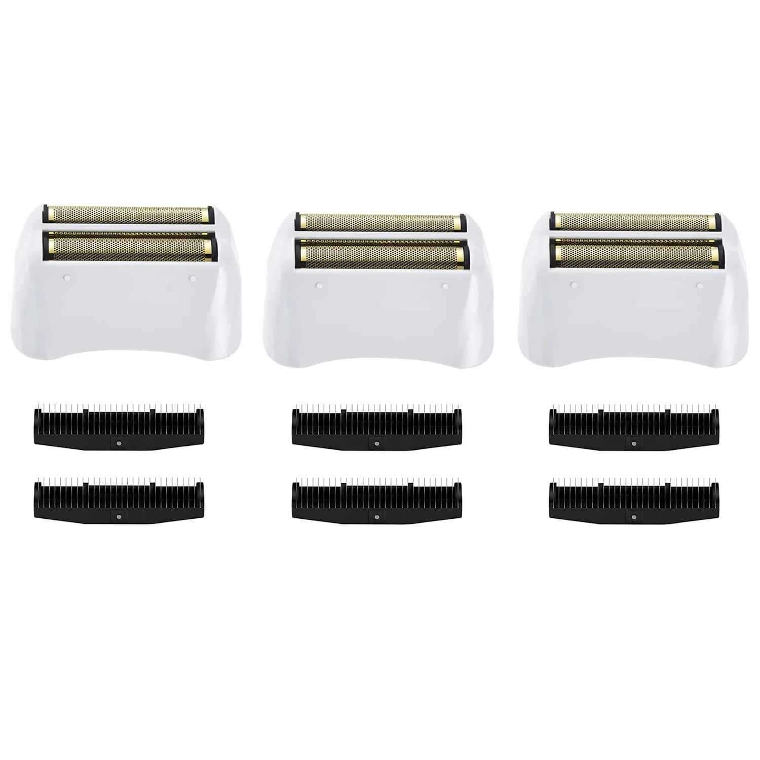 3 Pack Shaver Replacement Foil And Cutters Compatible With''Andis #17150 Shaver Foil Replacement'' Golden
