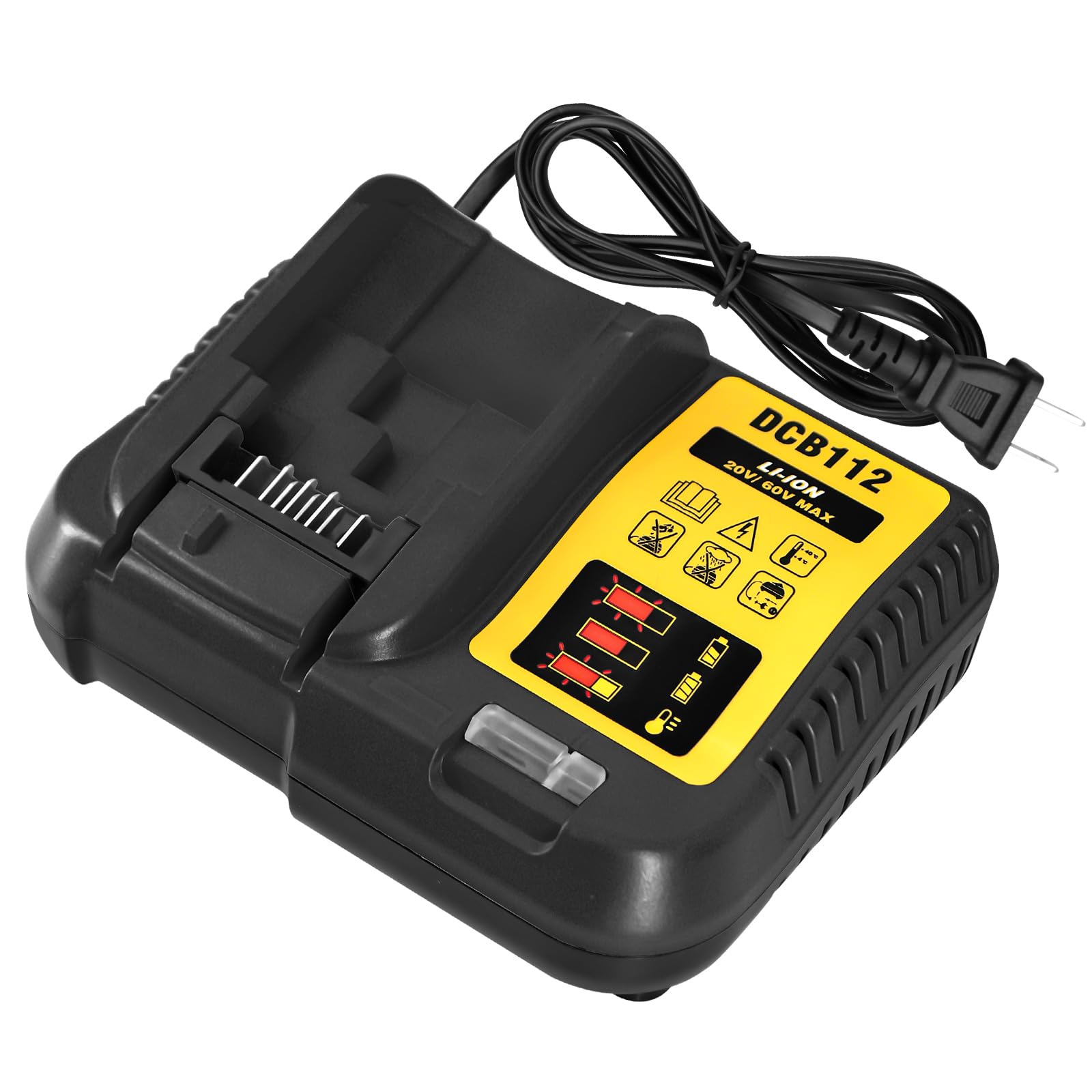 Dcb112 For Dewalt Battery Charger Replacement For Dewalt 12V 20V And 60V Max Lithium Ion Battery Dcb205 Dcb112 Dcb201 Dcb200 Dcb
