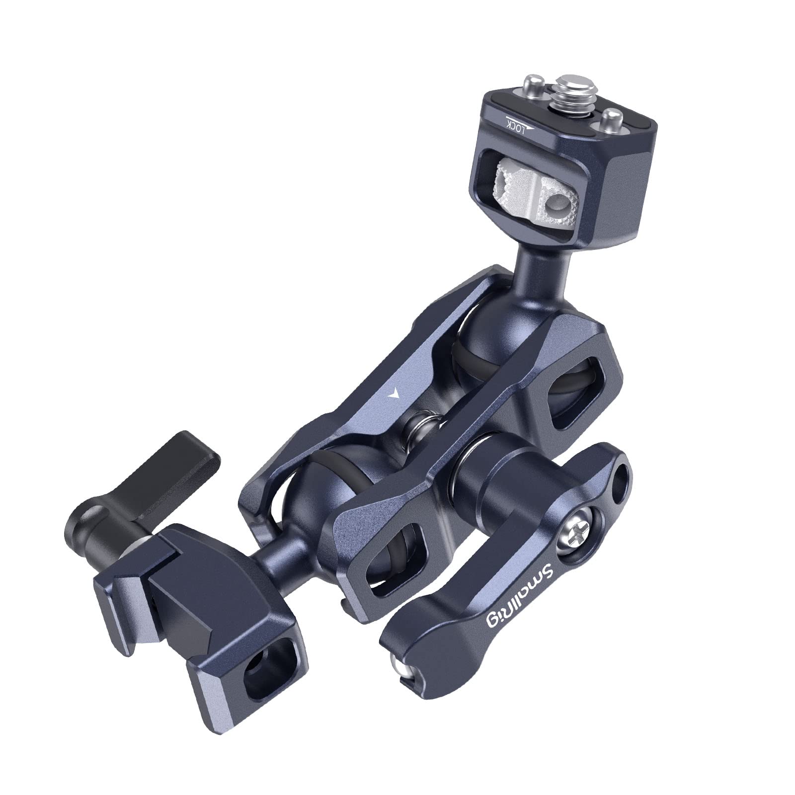 SmallRig Articulating Magic Arm with NATO Clamp and 1/4-20 Screw (with Retractable Pins), 360 Degree Rotation, Max Load of 12 Ib