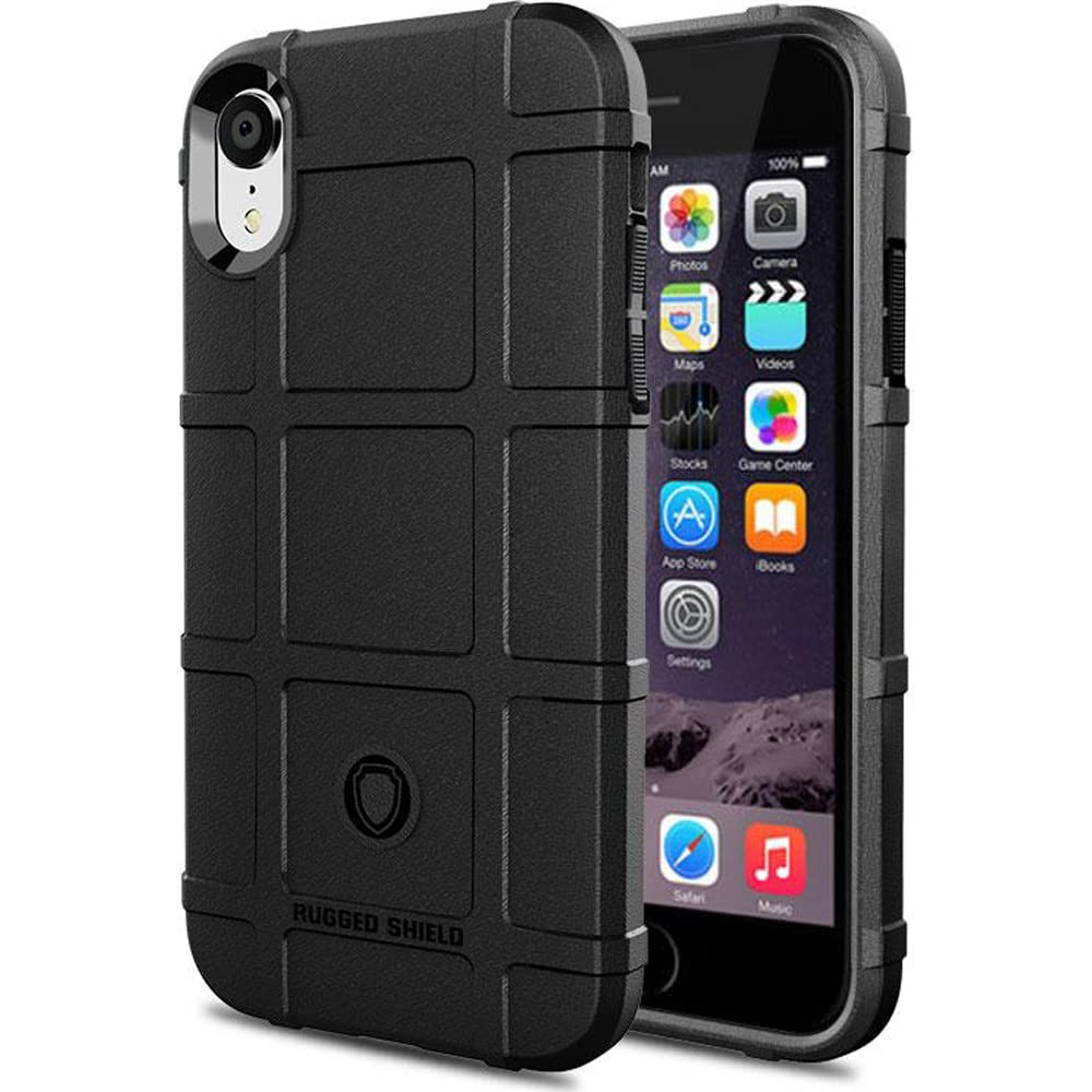 Ego Tactical Rugged Shield Brand Solid Color Tpu Phone Case For Apple Iphone Xr   Black
