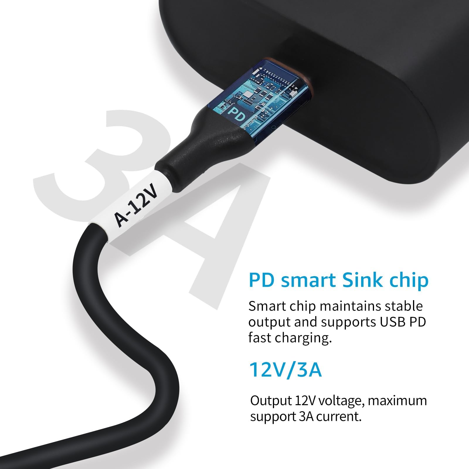 Dsd Tech Magicconn Sh Cp12A Usb Type C Pd To Dc Power Cable(55X25) 12V