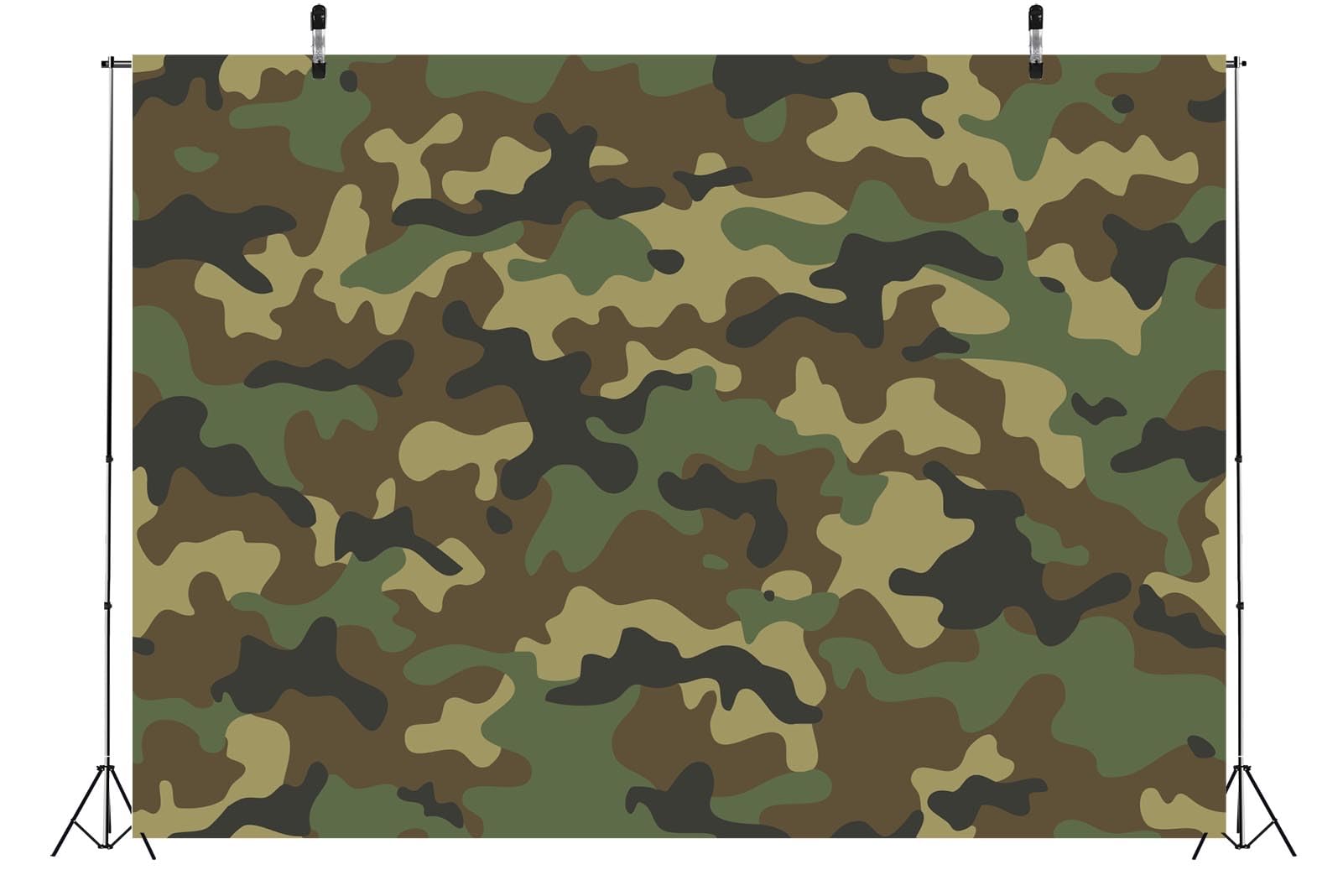 Beleco 7X5Ft Fabric Abstract Camouflage Texture Backdrop Army Soldier Military Background Welcome Soldier Theme Party Decoration