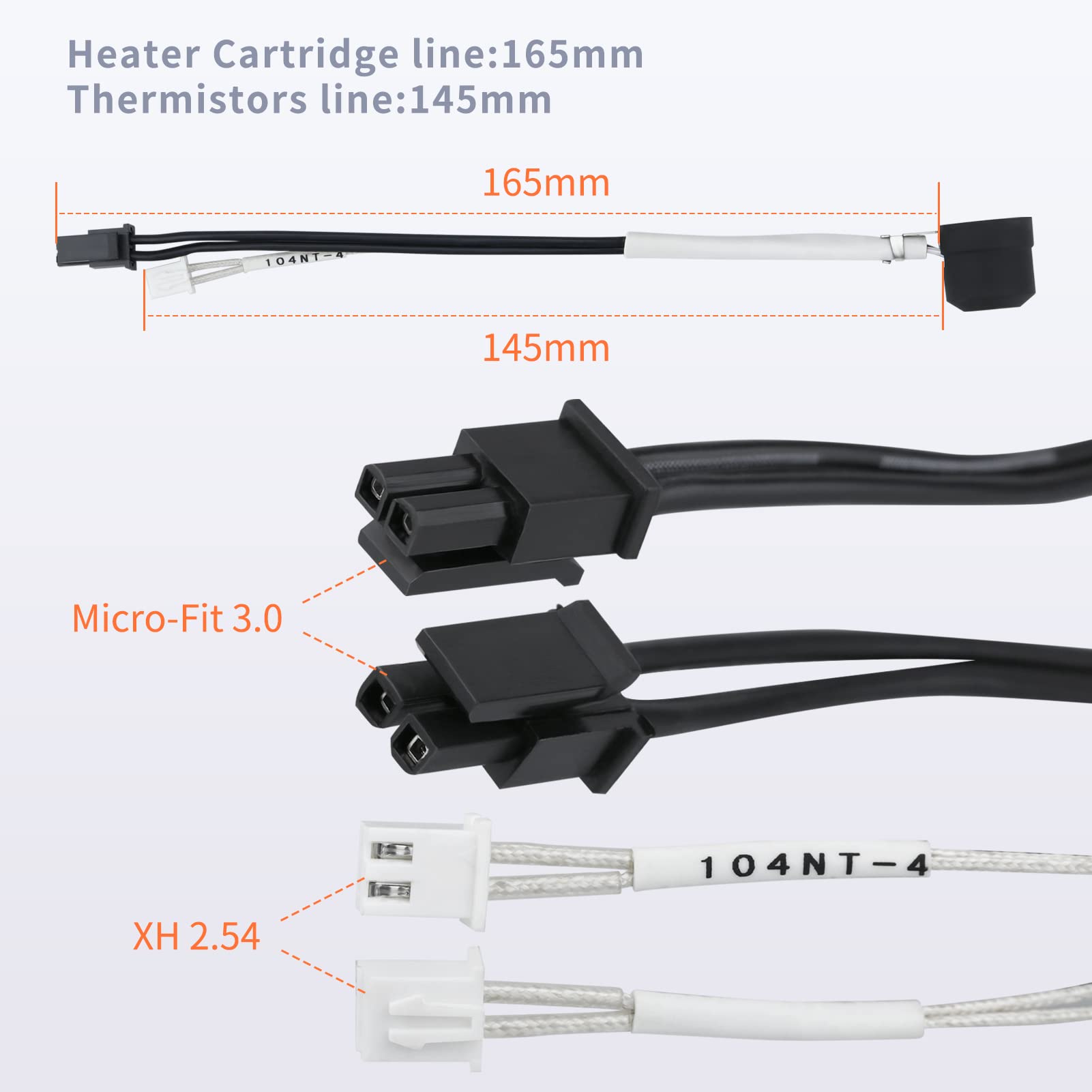 24V Chc Ceramic Heater Block Kit Built In Ntc 100K 3950 Thermistor Compatible With Ac Kobra Max Chiron, Ender 3 V2 Pro Ender 5 P