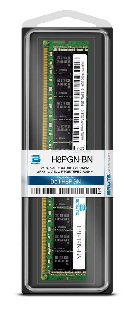 Brute Networks H8Pgn Bn   8Gb Ddr4 2133Mhz 2Rx8 Ecc Registered Rdimm (Compatible With Oem Pn# H8Pgn)