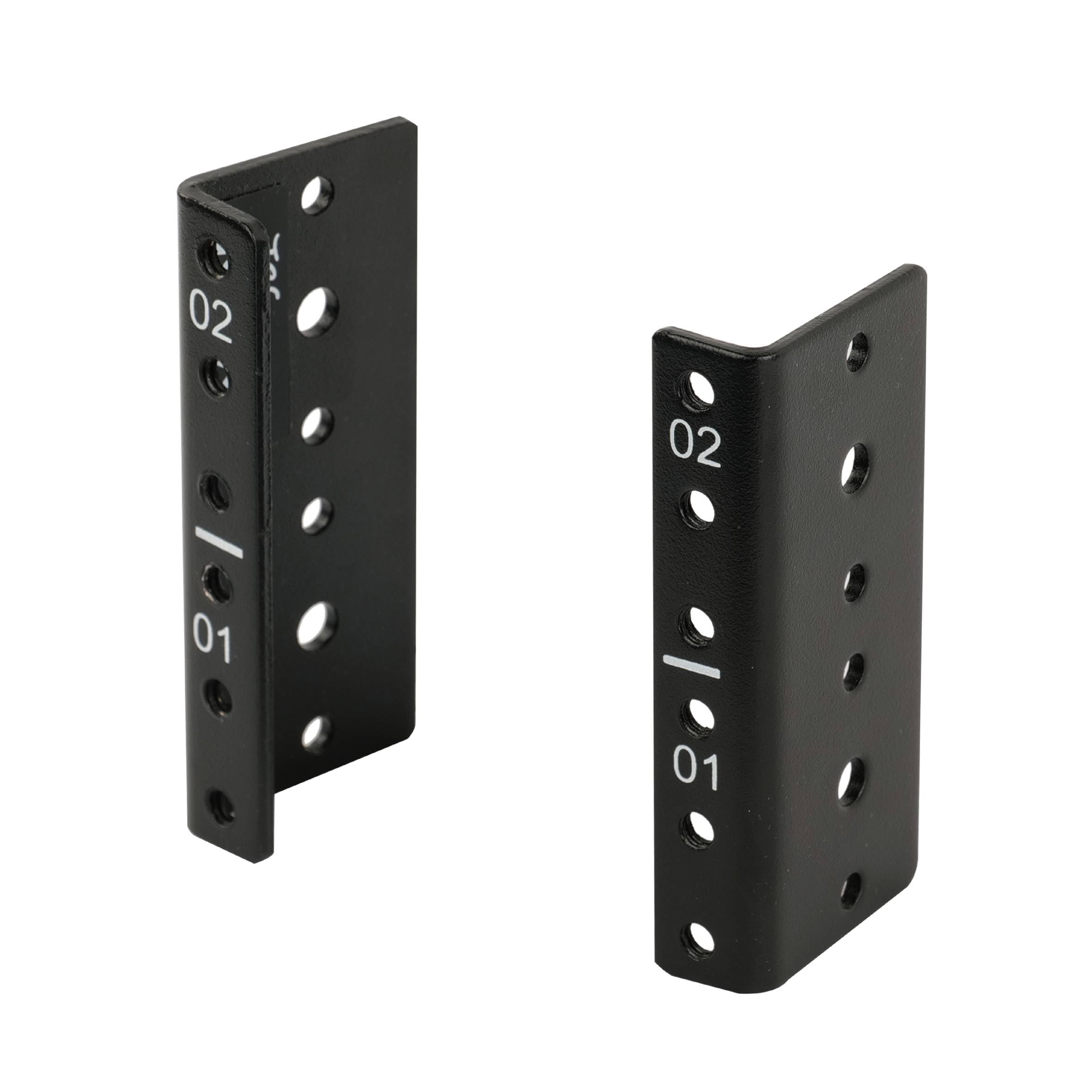 Tech Mojo Rack Rail Tecmojo 2U Vertical Rack Rail Pair Kit DIY Rack Rails Kit, 12-24 Screw ...